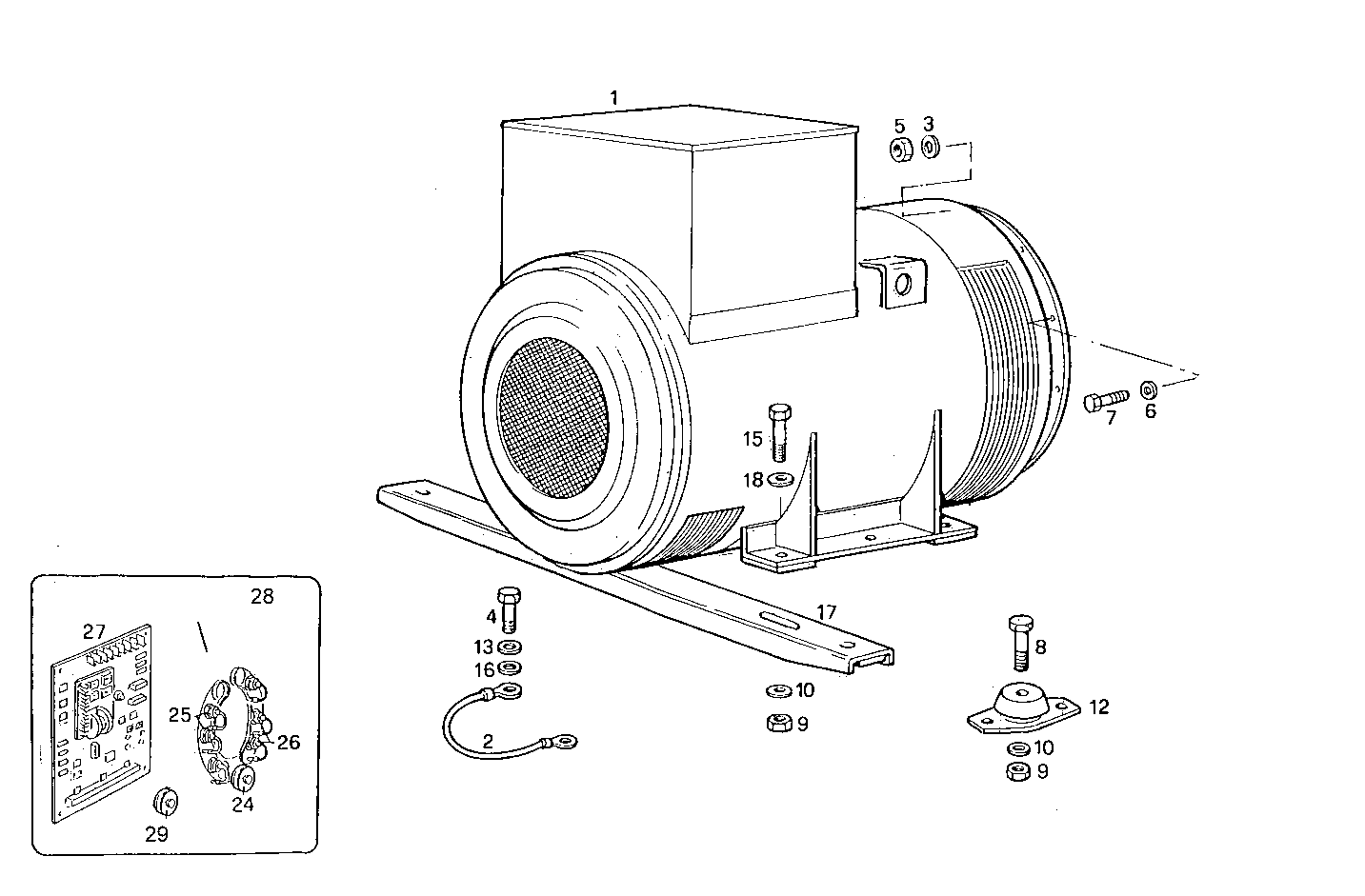250KVA 50HZ - GE8210SRi25.01A955 GE8210SRI25 parts diagram