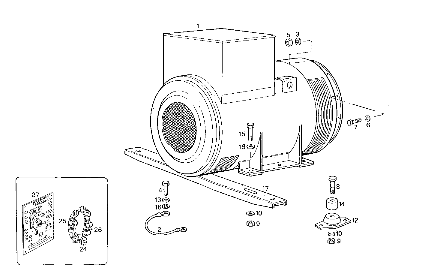 250KVA 60HZ - GE8210SRi25.00A955 GE8210SRI25 parts diagram