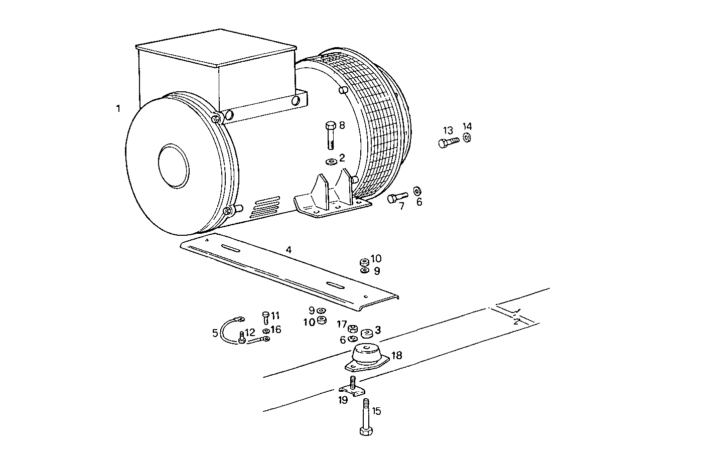 40-47KVA 50-60Hz - GE8041i06.55A905 GE8041i06 parts diagram