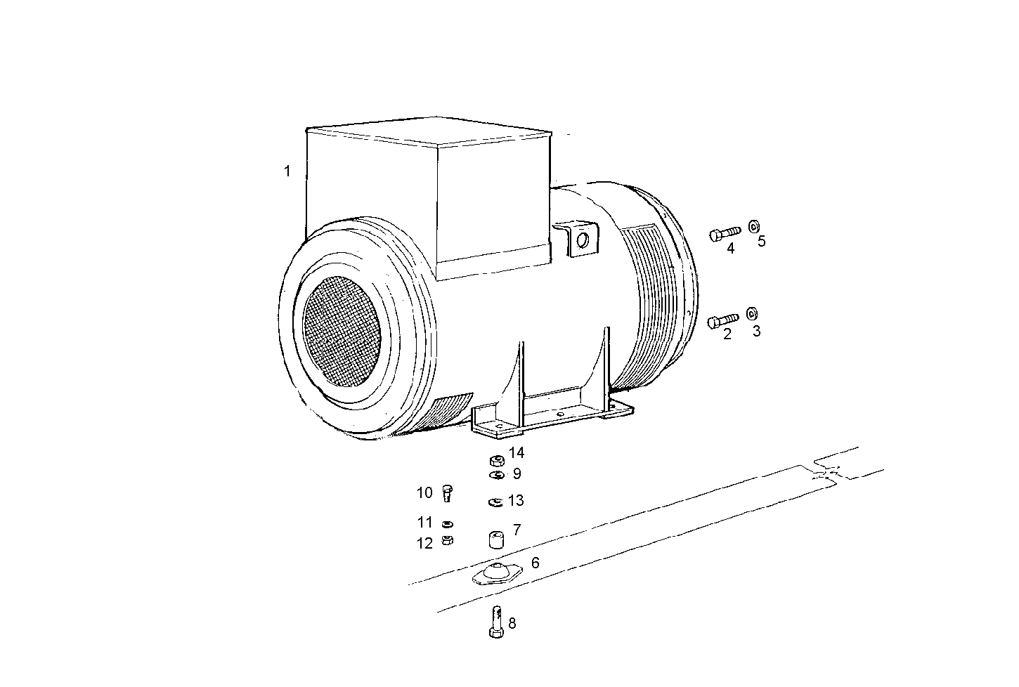 ELECTRIC MACHINE - GENEF200E.R990 NEF 6 electron. parts diagram