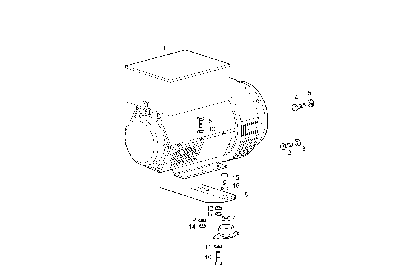 ELECTRIC MACHINE - GECURSOR300E.R990 CURSOR 13 parts diagram