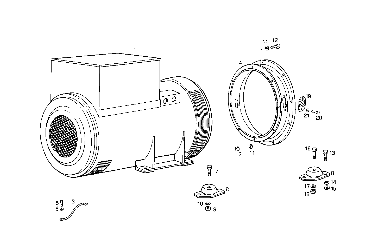 250KVA 50HZ - GE8281SRM44.10A60E GE8281SRM44 parts diagram