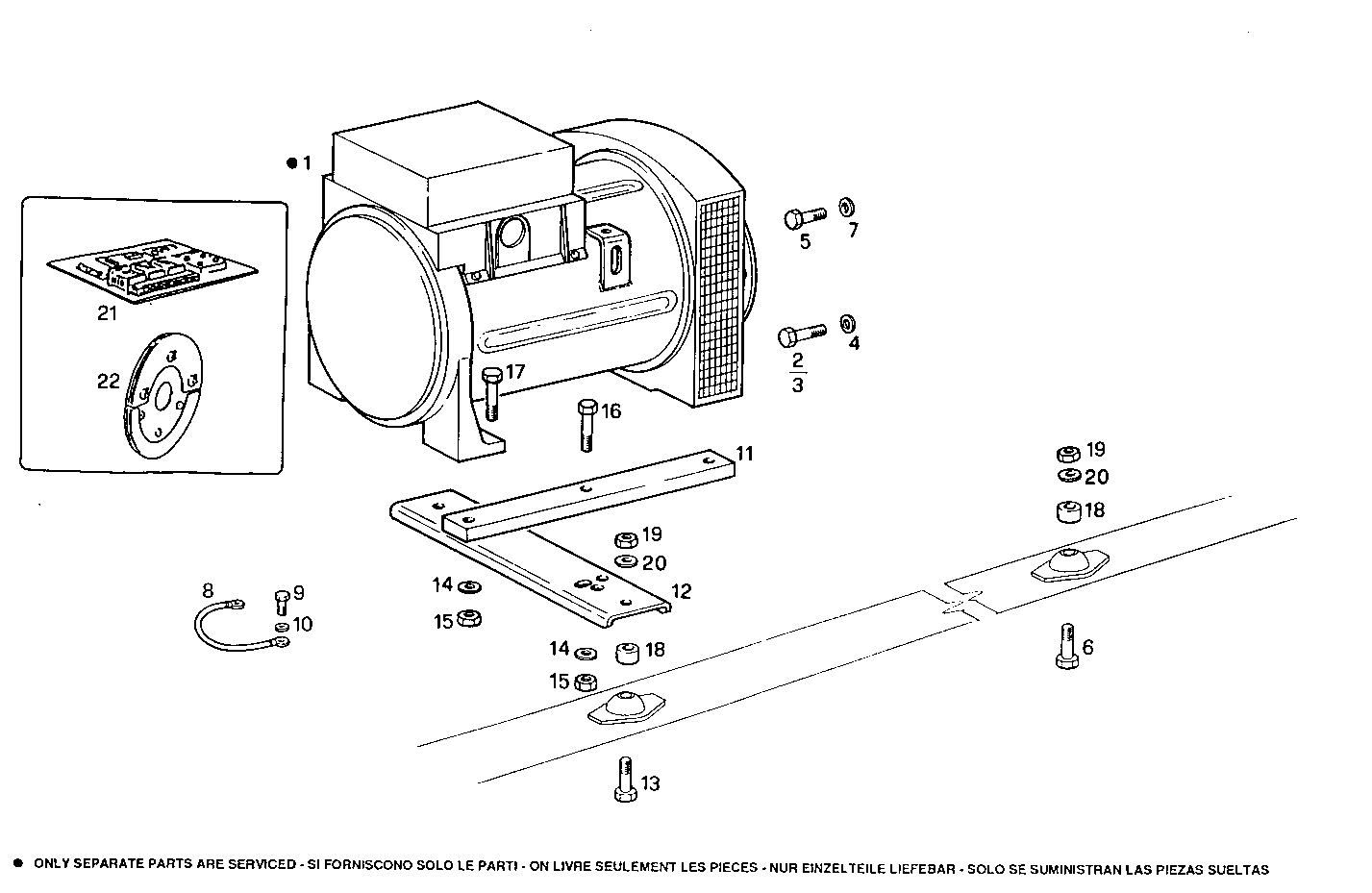 20-24KVA 50-60HZ - GE8031i05.05A900 GE8031i05 parts diagram