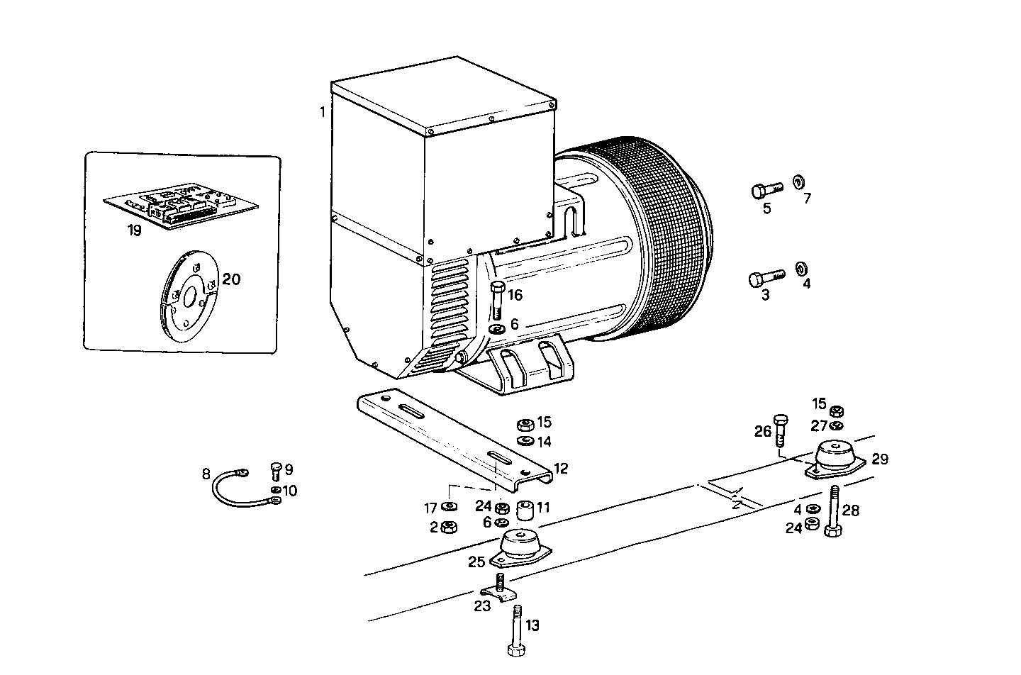 80-95KVA 50-60Hz - GE8061Si16.05A955 GE8061Si16 parts diagram