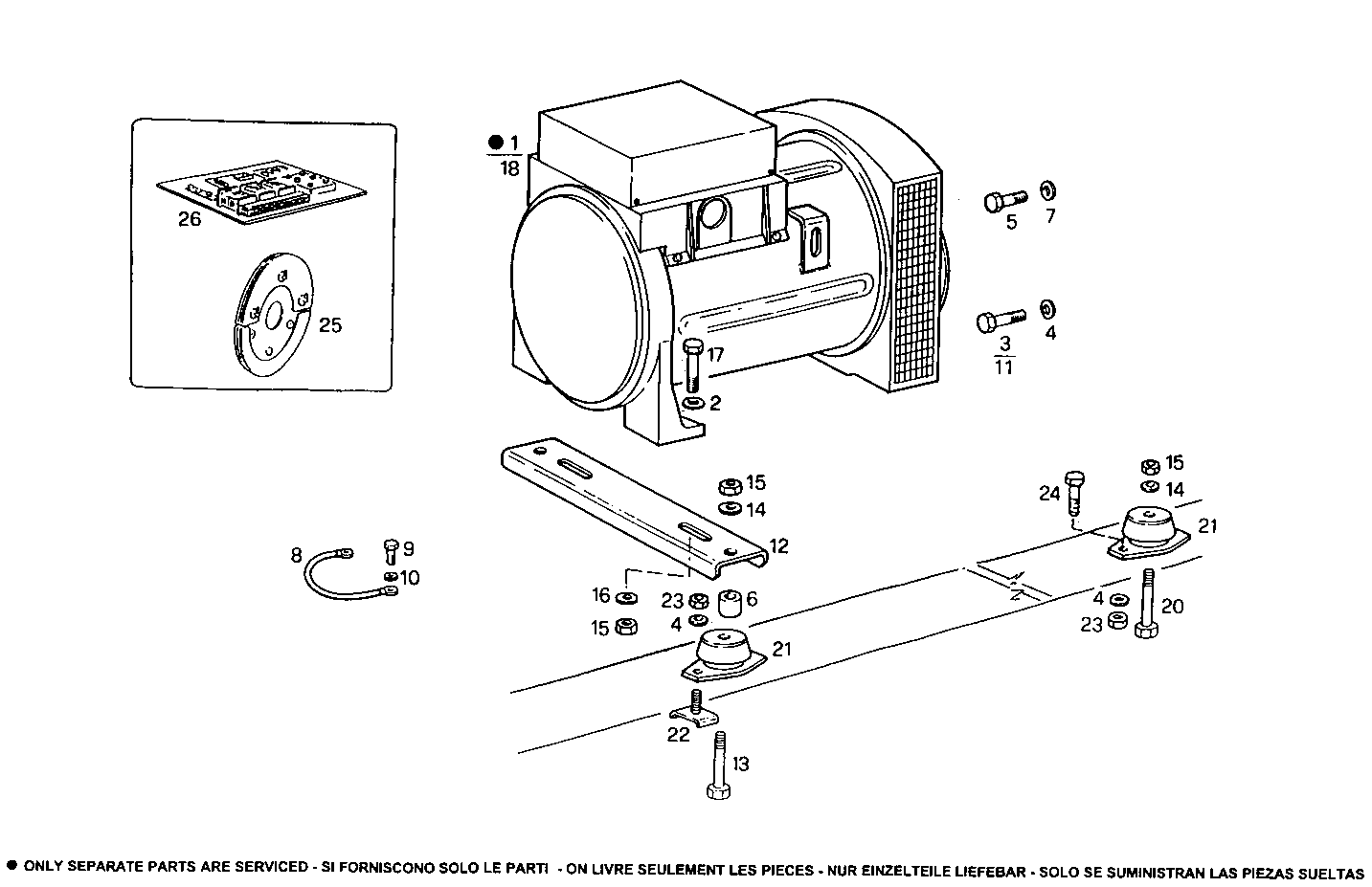 40-47KVA 50-60HZ - GE8041i05.55A905 GE8041i05 parts diagram