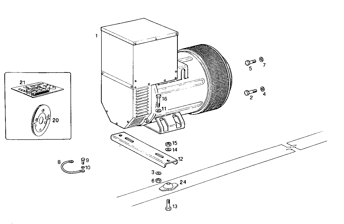 150-170KVA 50-60HZ - GE8361SRi25.06A905 GE8361SRi25 parts diagram