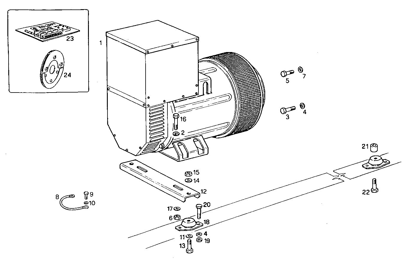 70-80KVA 50-60Hz - GE7450Si15.05A905 GE7450Si15 parts diagram