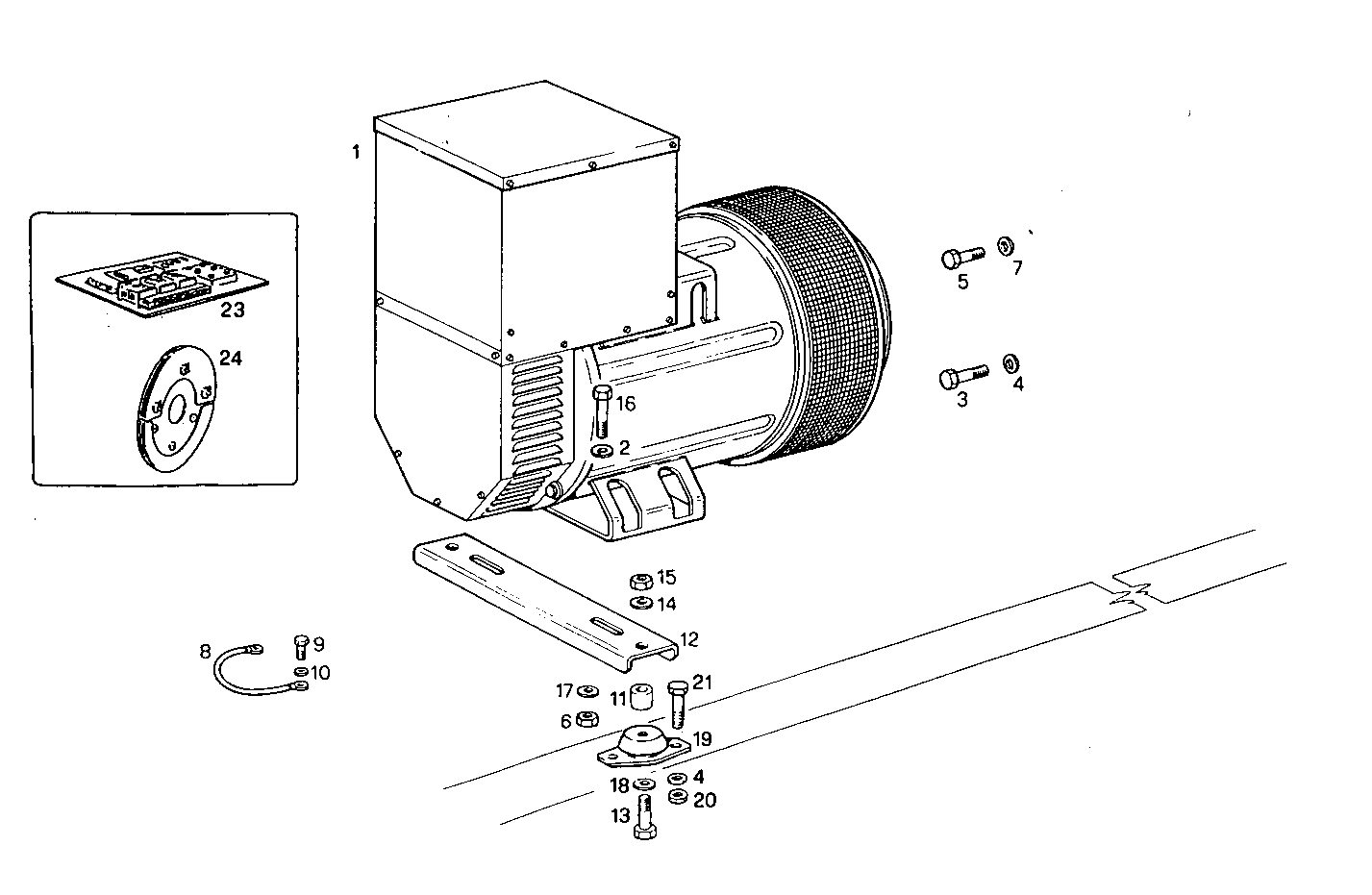 75-85KVA 50-60Hz - GE7675i15.05A905 GE7675i15 parts diagram