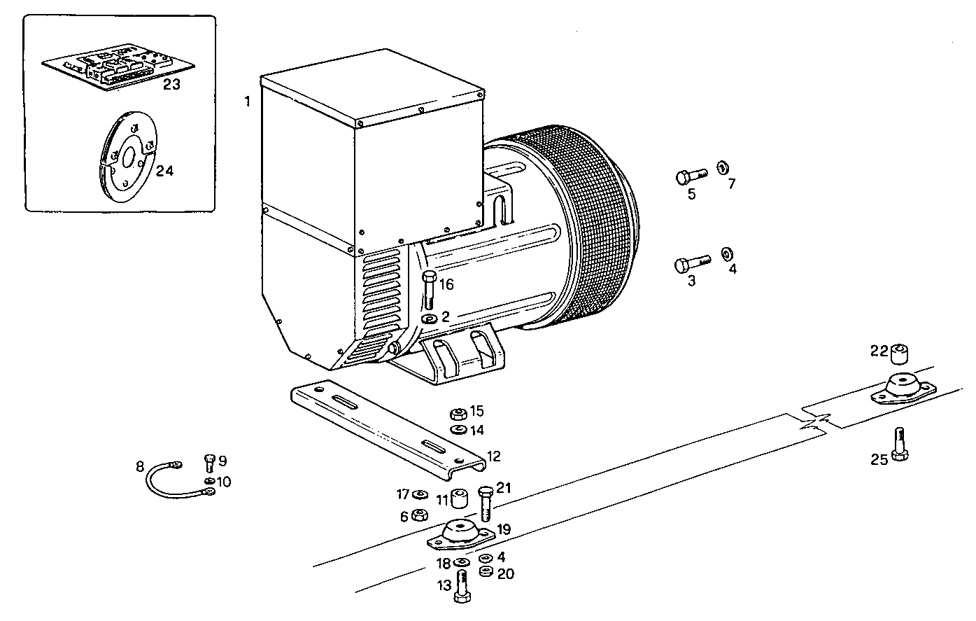 80-95KVA 50-60Hz - GE7450Si16.05A905 GE7450Si16 parts diagram