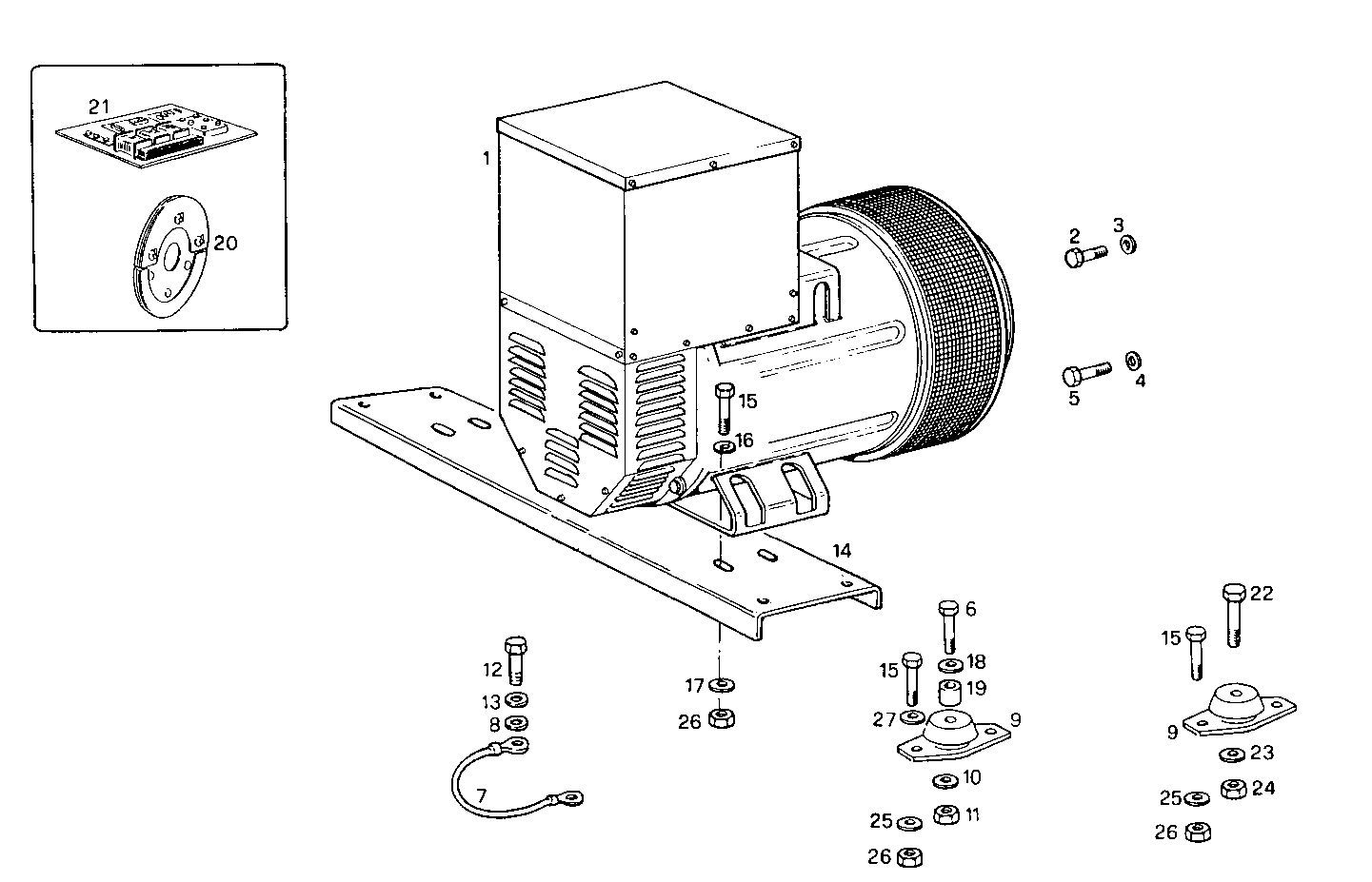 125-140KVA 50-60HZ - GE8210G85.00A70M GE8210G85 parts diagram