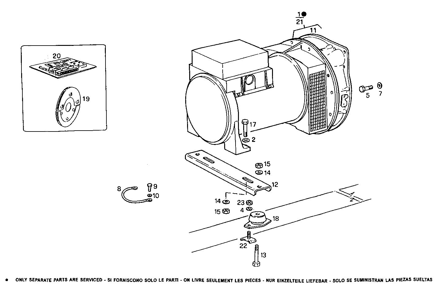 30-35KVA 50-60Hz - GE8031i06.05A955 GE8031i06 parts diagram
