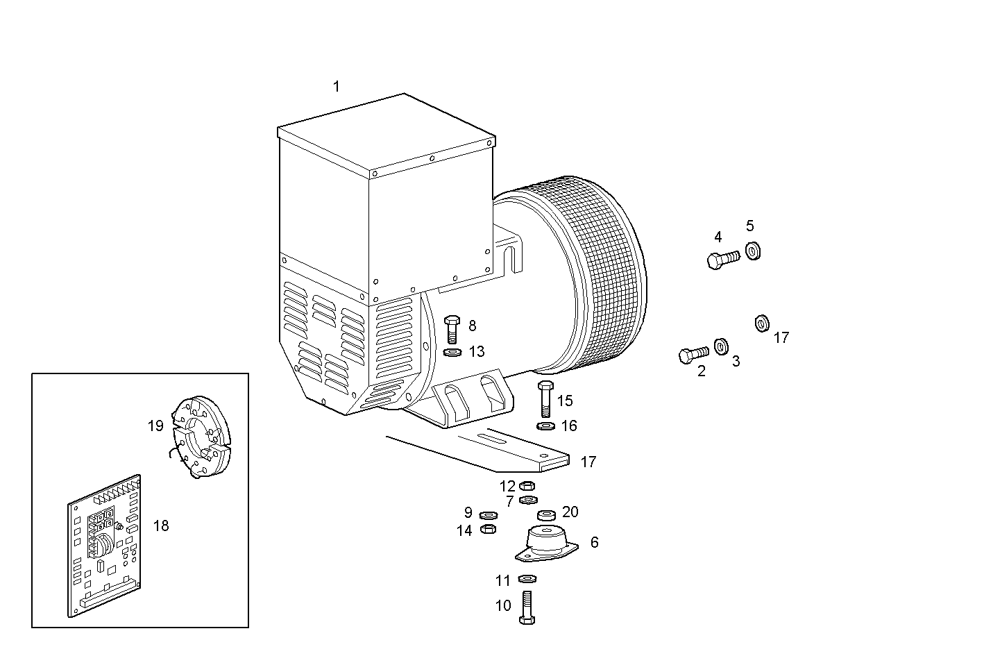 ELECTRIC MACHINE - GECURSOR300E.A71M CURSOR 13 parts diagram