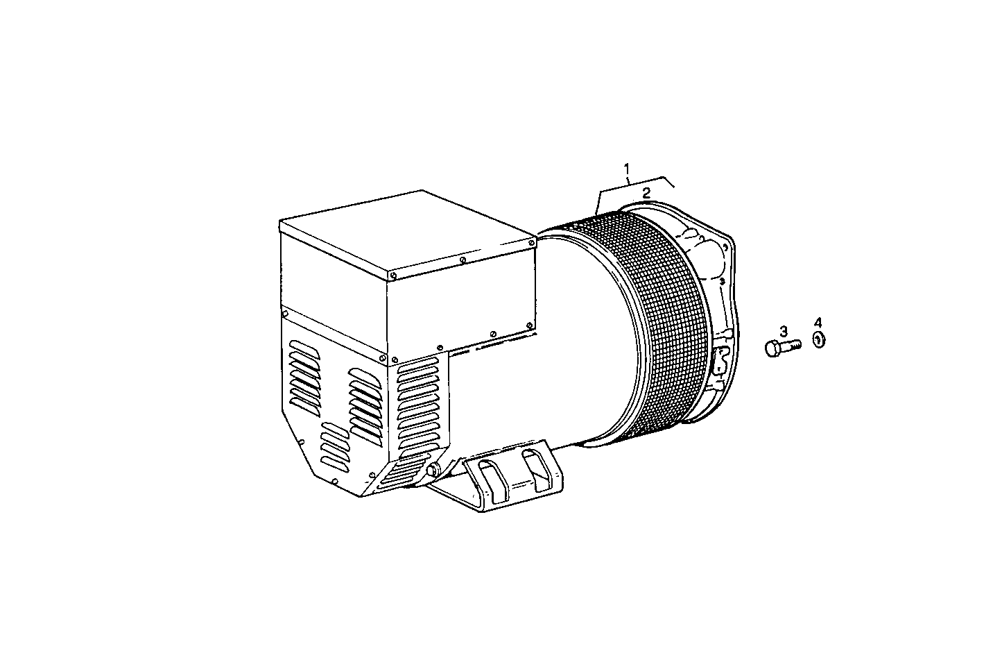 SINGLE BEARING ELECTRIC MACHINE - 8061i06.05 8061i06 parts diagram