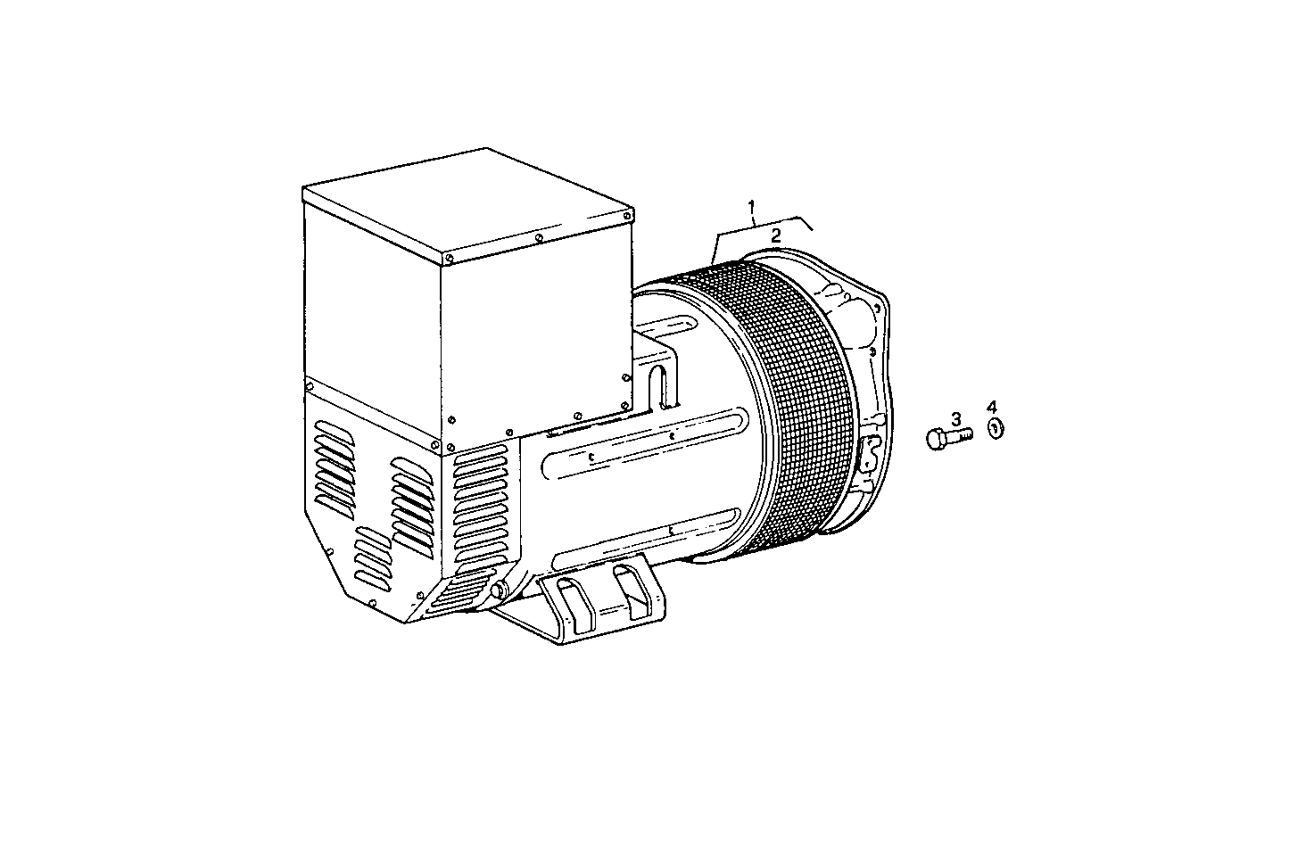 SINGLE BEARING ELECTRIC MACHINE - 8061Si06.05 8061Si06 parts diagram