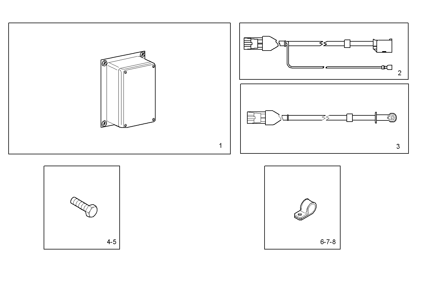 CABLES AND FITTING - N40ENTD20.00A810 NEF 4 electron. - TIER 2 parts diagram