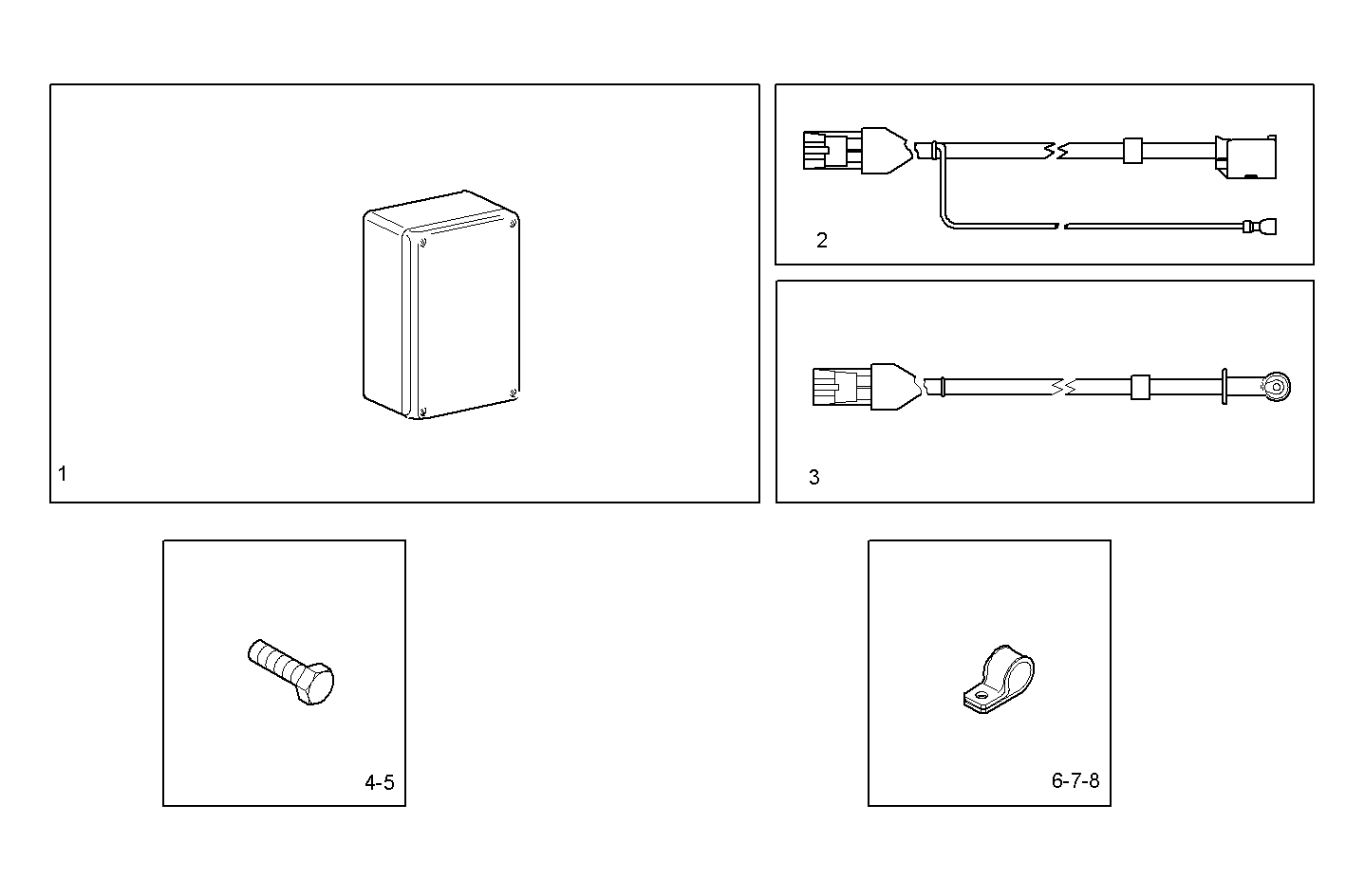 CABLES AND FITTING - N40ENTD20.00 NEF 4 electron. - TIER 2 parts diagram