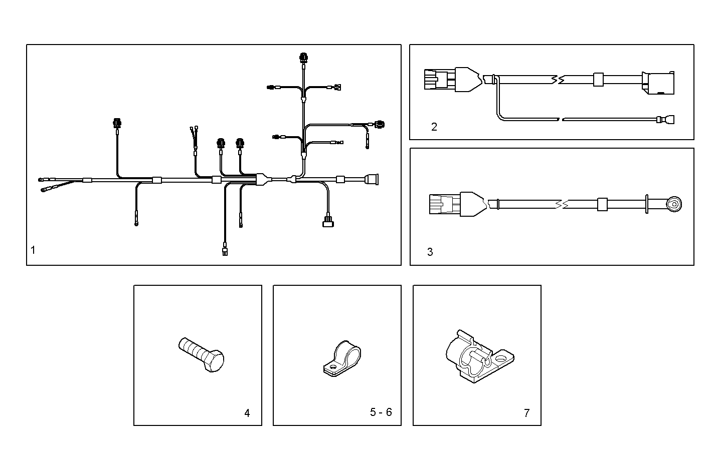 CABLES - N45MNSF40.00 NEF 4 mechanic. parts diagram