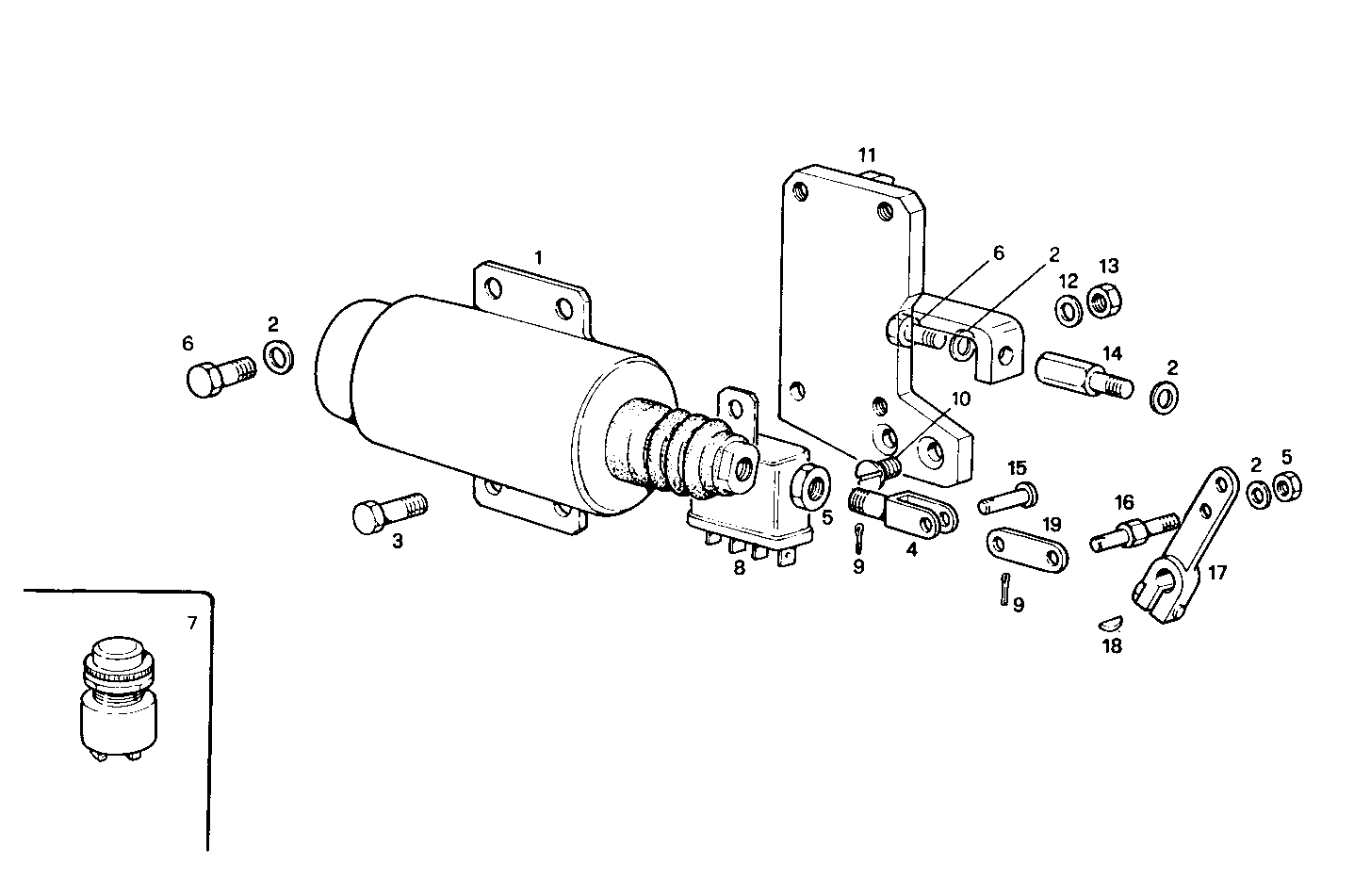 STOP SOLENOID - ENERGIZE TO STOP - 24V - 8061SRM24.10 8061SRM24 parts diagram