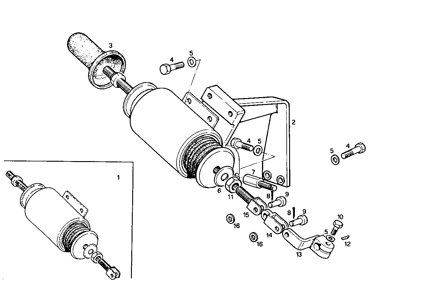STOP SOLENOID - ENERGIZE TO RUN - 12V - PU8061i05.05A100 PU8061i05 parts diagram