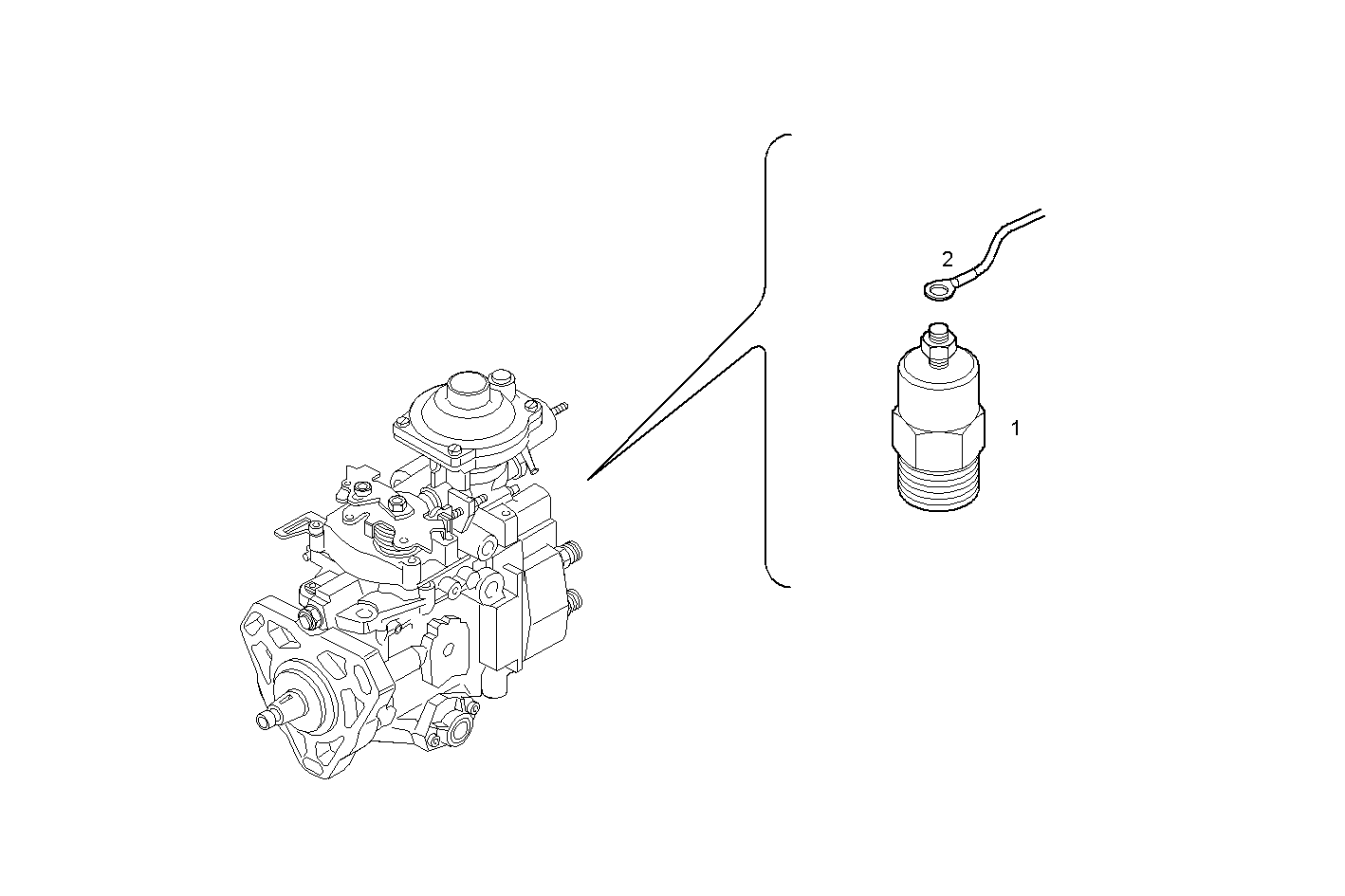STOP SOLENOID - ENERGIZE TO RUN - 24V - N67MNTM28.31 NEF 6 mechanic. parts diagram