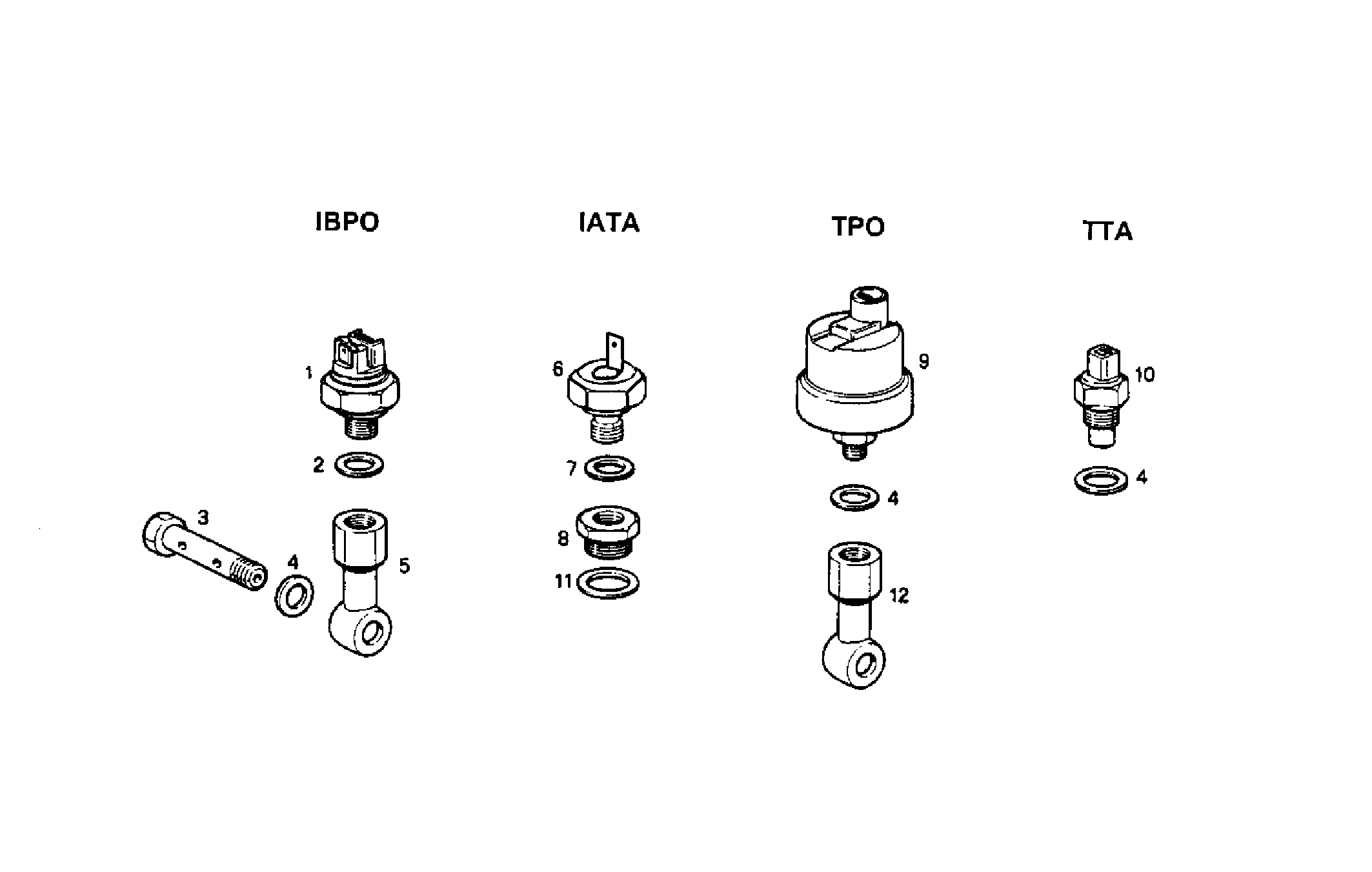 SENDER UNITS FOR INSTRUMENTS - 8041C05.06 8041C05 parts diagram