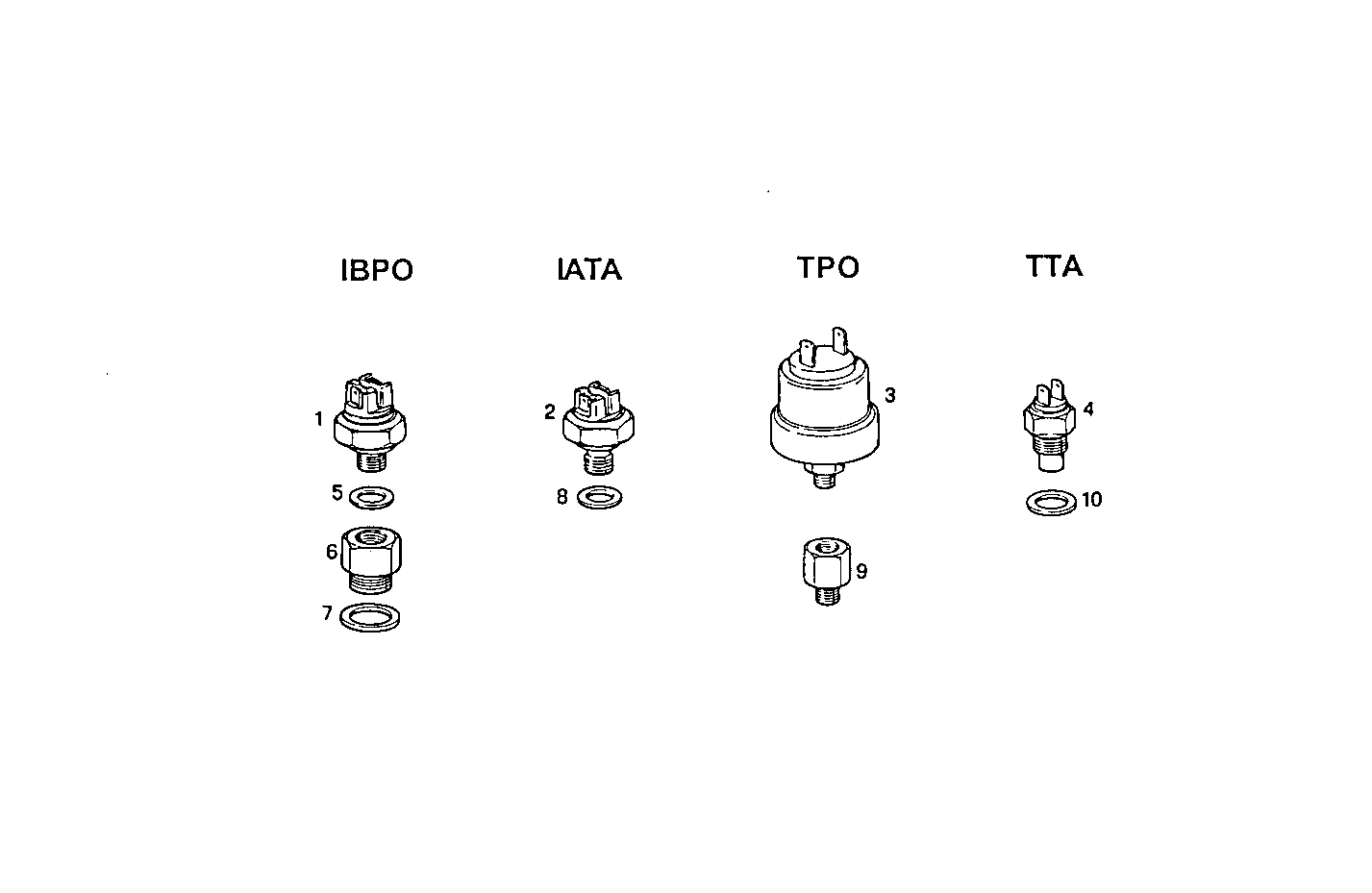 SENDER UNITS FOR INSTRUMENTS - 8361SRM40.00 8361SRM40 parts diagram