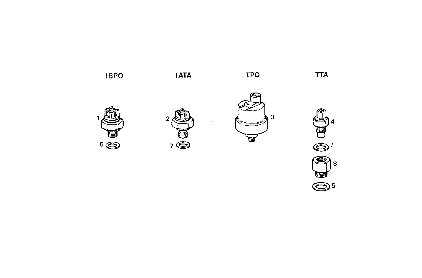 SENDER UNITS FOR INSTRUMENTS - 8281SRM50.32 8281SRM50 parts diagram