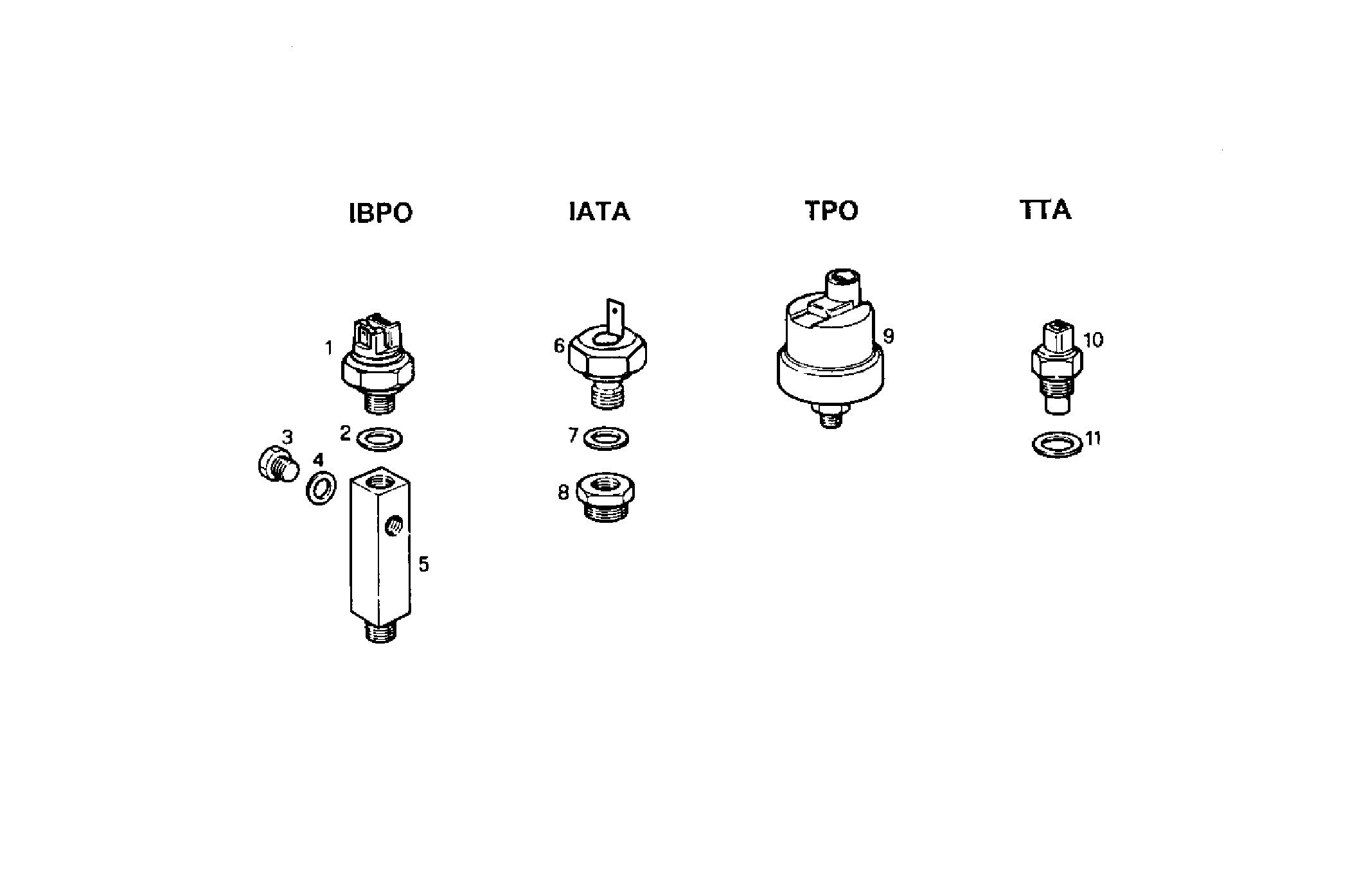 SENDER UNITS FOR INSTRUMENTS - GE8210SRi25.01N970 GE8210SRI25 parts diagram