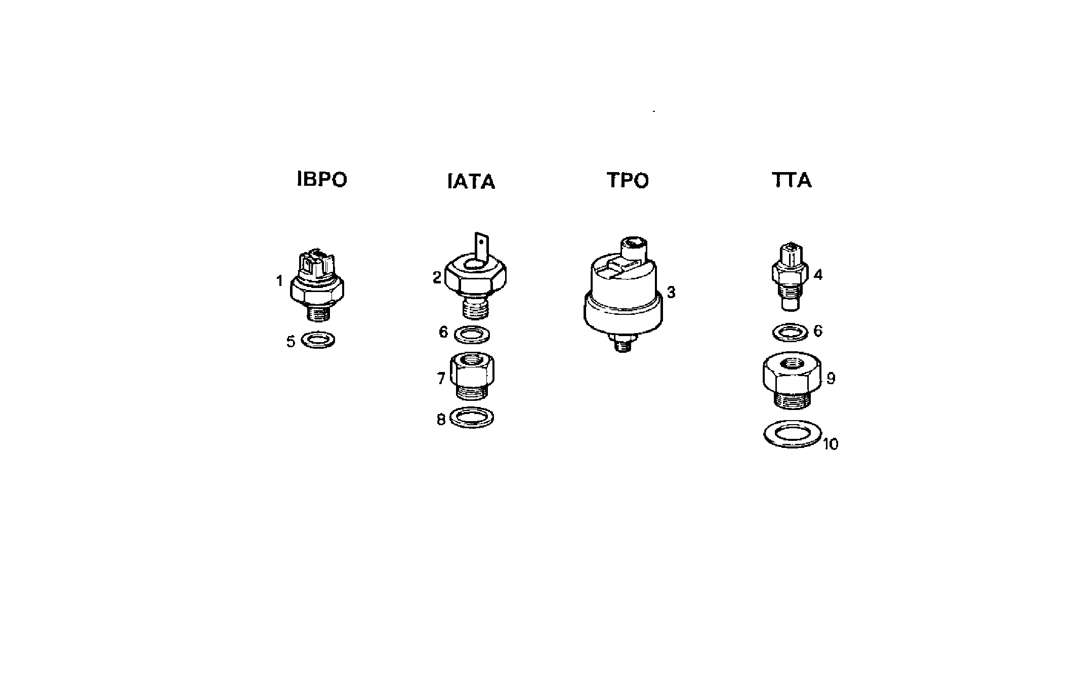 SENDER UNITS FOR INSTRUMENTS - 8041SRM15.10 8041SRM15 parts diagram