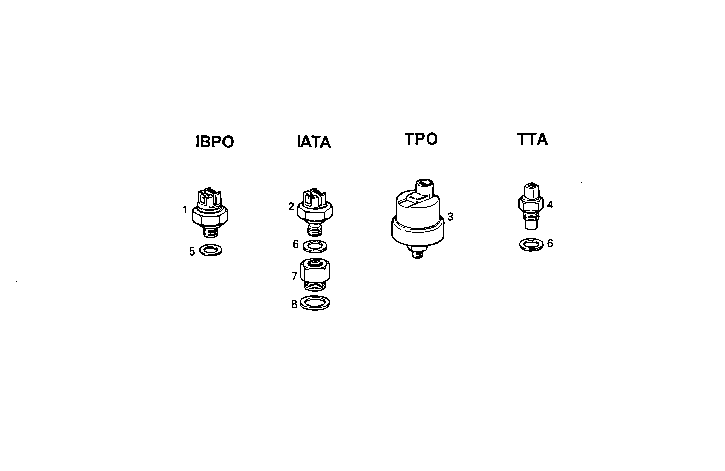SENDER UNITS FOR INSTRUMENTS - 8060SM21.10 8060SM21 parts diagram