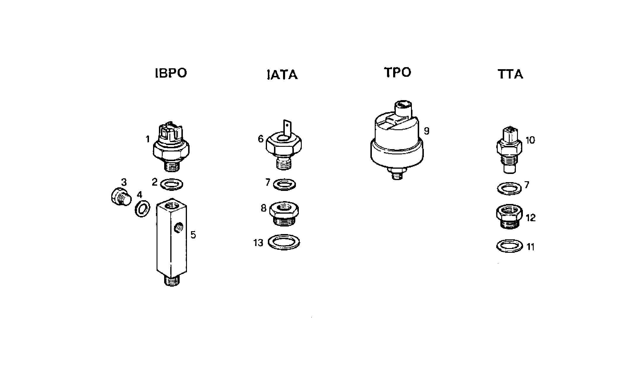 SENDER UNITS FOR INSTRUMENTS - 8460SRM28.13 8460SRM28 parts diagram