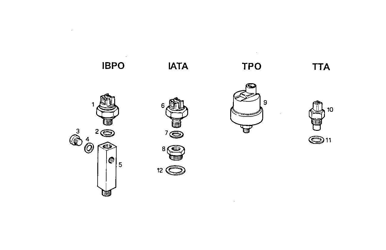 SENDER UNITS FOR INSTRUMENTS - 8041M08.21 8041M08 parts diagram
