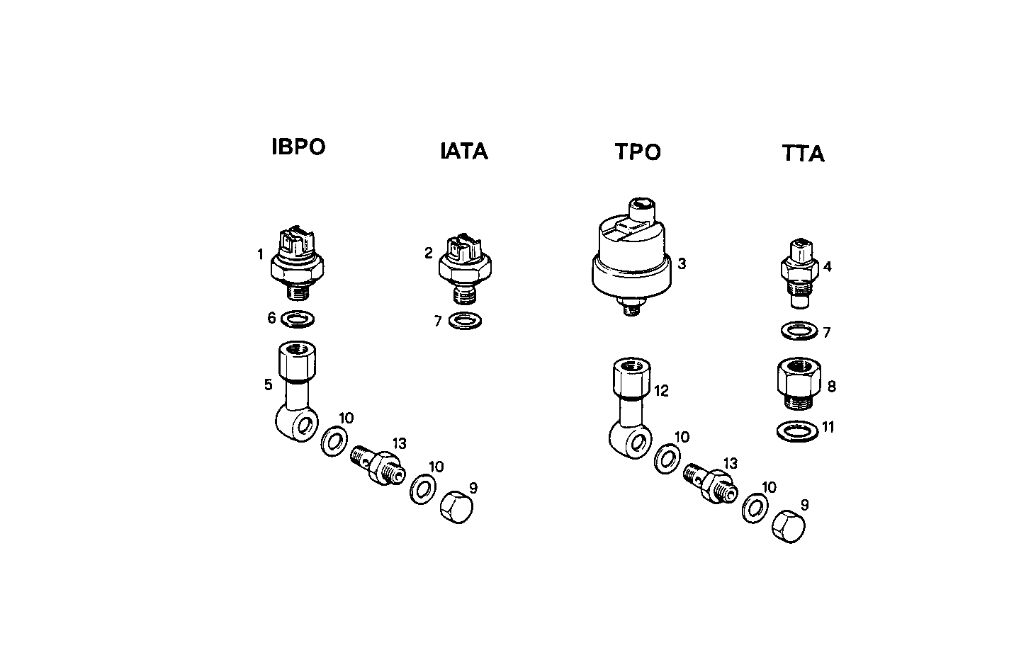 SENDER UNITS FOR INSTRUMENTS - 8035M06.20 8035M06 parts diagram