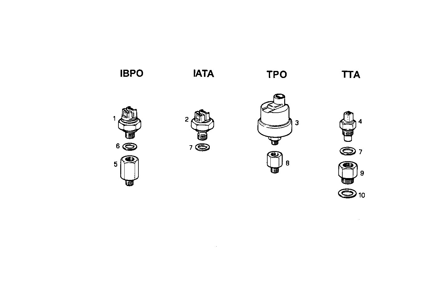 SENDER UNITS FOR INSTRUMENTS - 8061M12.22 8061M12 parts diagram