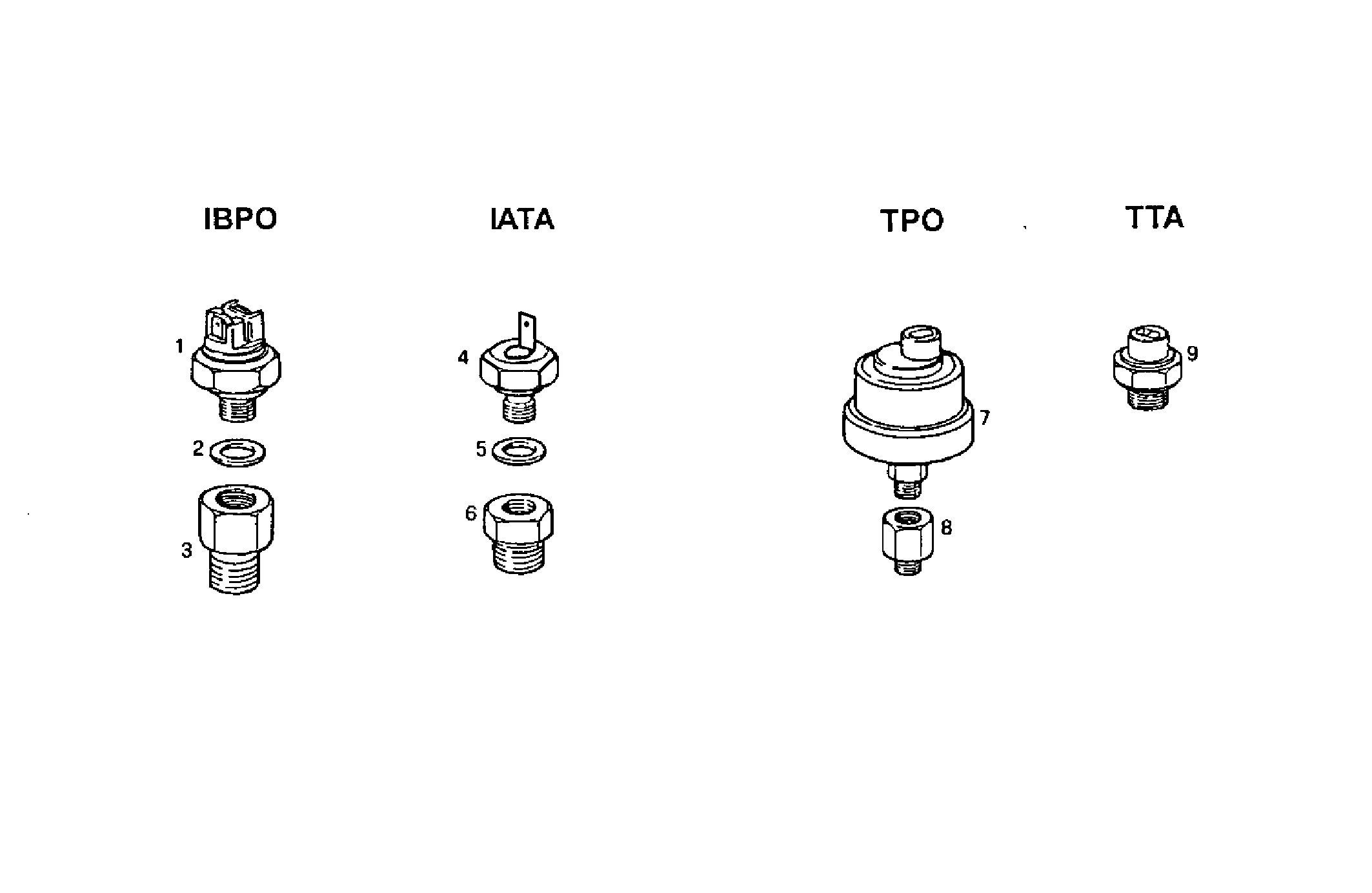 SENDER UNITS FOR INSTRUMENTS - 7675Si15.05 7675Si15 parts diagram