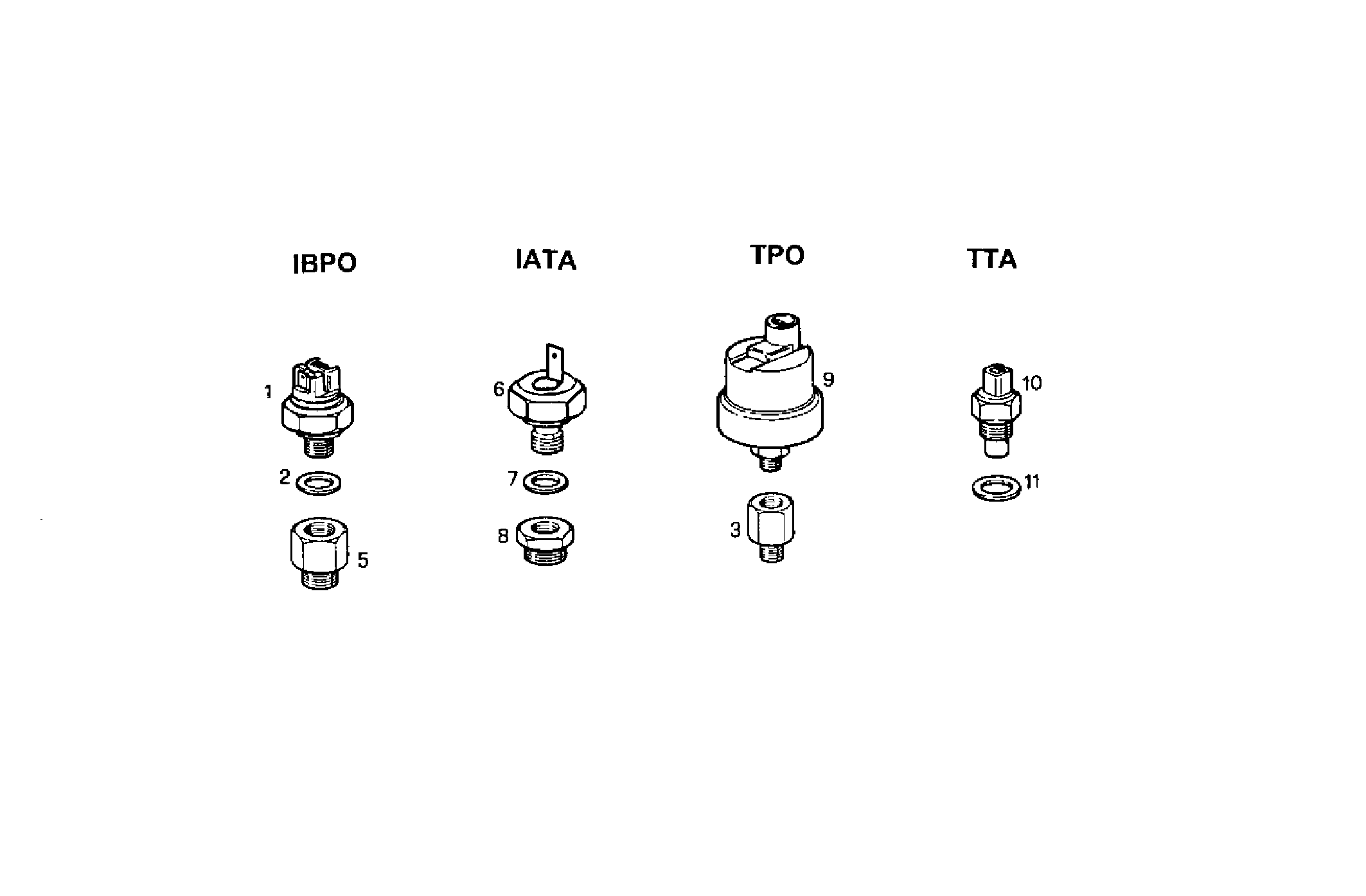 SENDER UNITS FOR INSTRUMENTS - 8210SRi29.00 8210SRi29 parts diagram