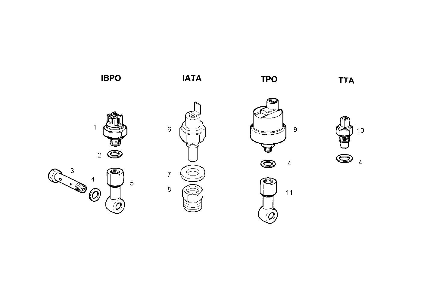 SENDER UNITS FOR INSTRUMENTS - 12/24V - 8041i40.55 8041i40 parts diagram