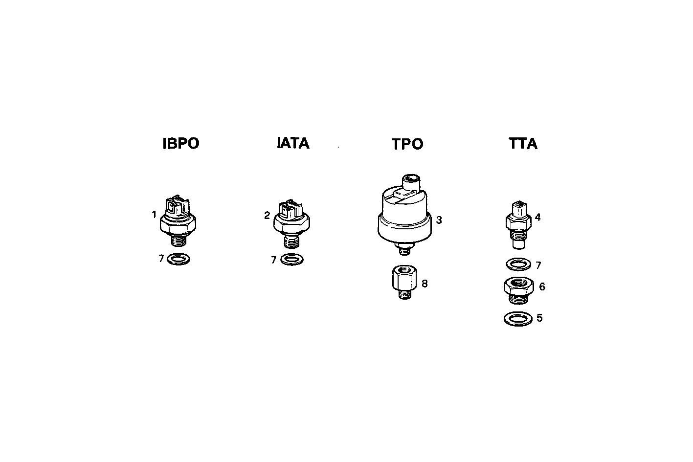 SENDER UNITS ALARMS INSTRUMENT - C78ENTM50.11 CURSOR 8 parts diagram