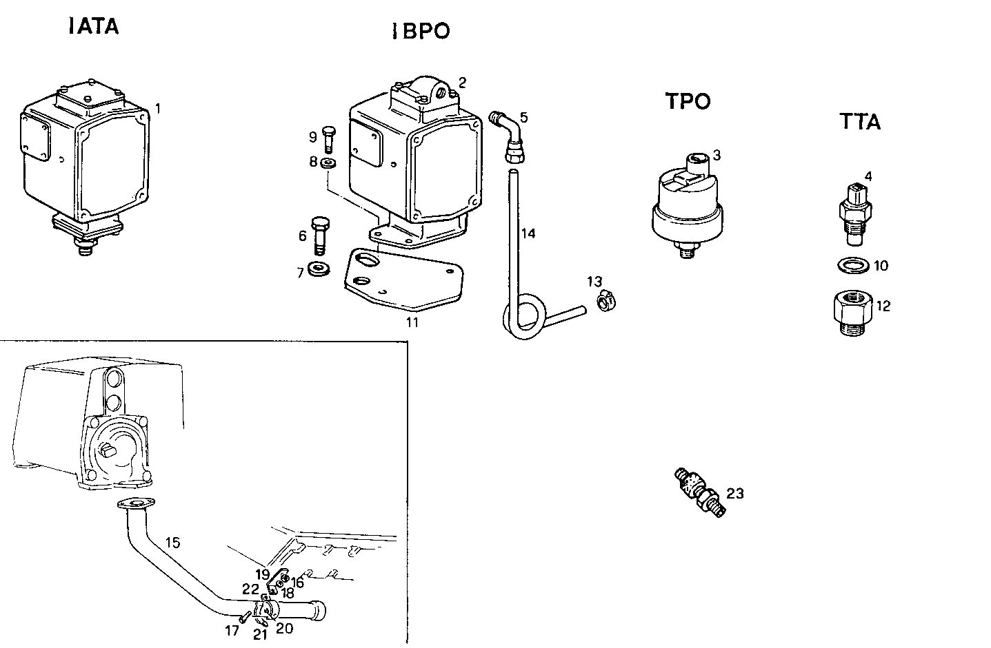 SENDER UNITS FOR INSTRUMENTS - 12/24V - GE8281SRM44.10A61E GE8281SRM44 parts diagram