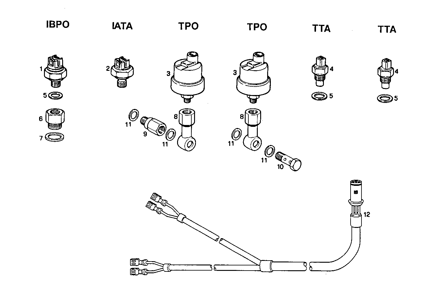 SENDER UNITS FOR INSTRUMENTS - 8361SM21.00 8361SM21 parts diagram