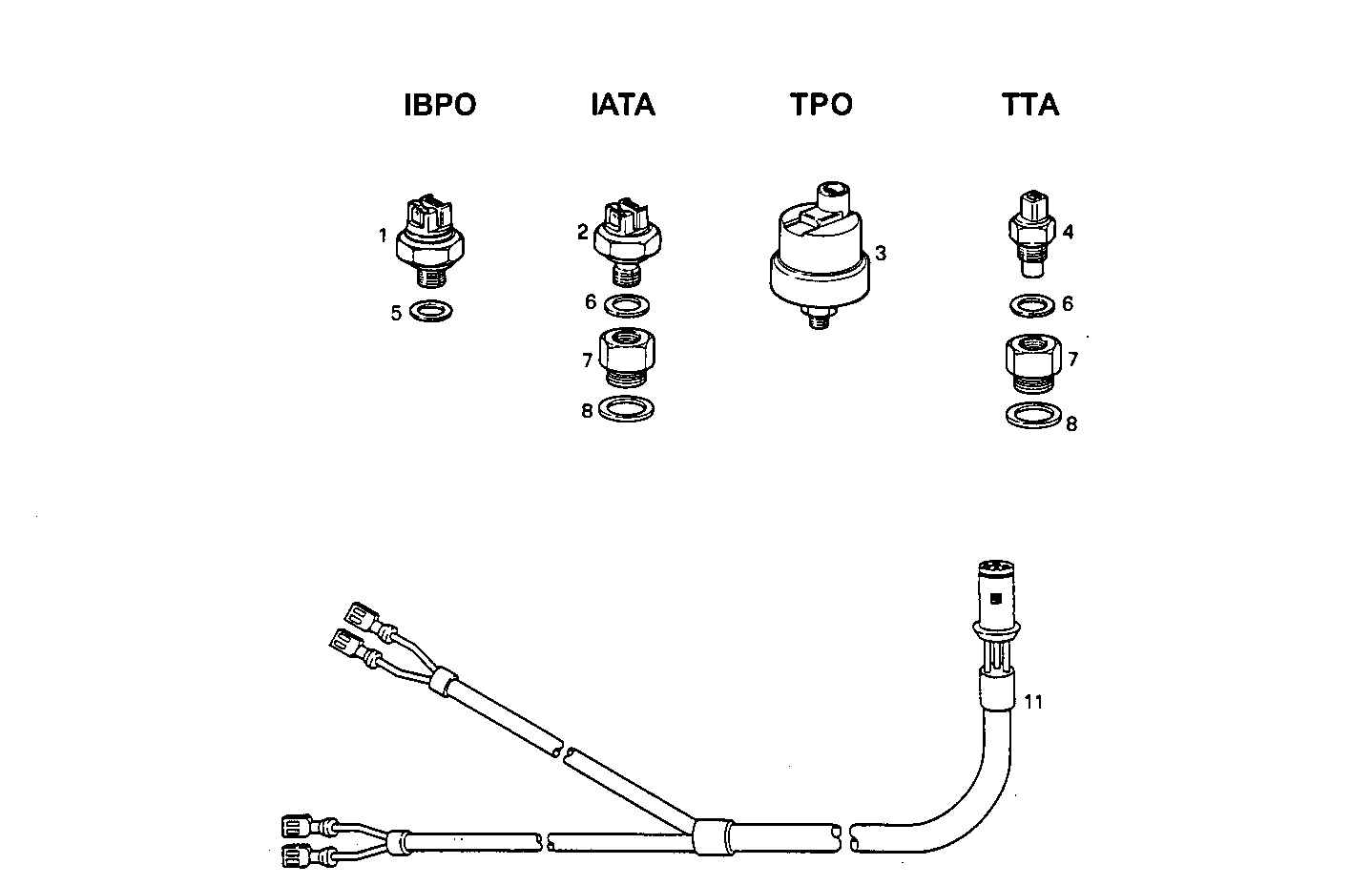 SENDER UNITS FOR INSTRUMENTS - 8061SRM30.10 8061SRM30 parts diagram