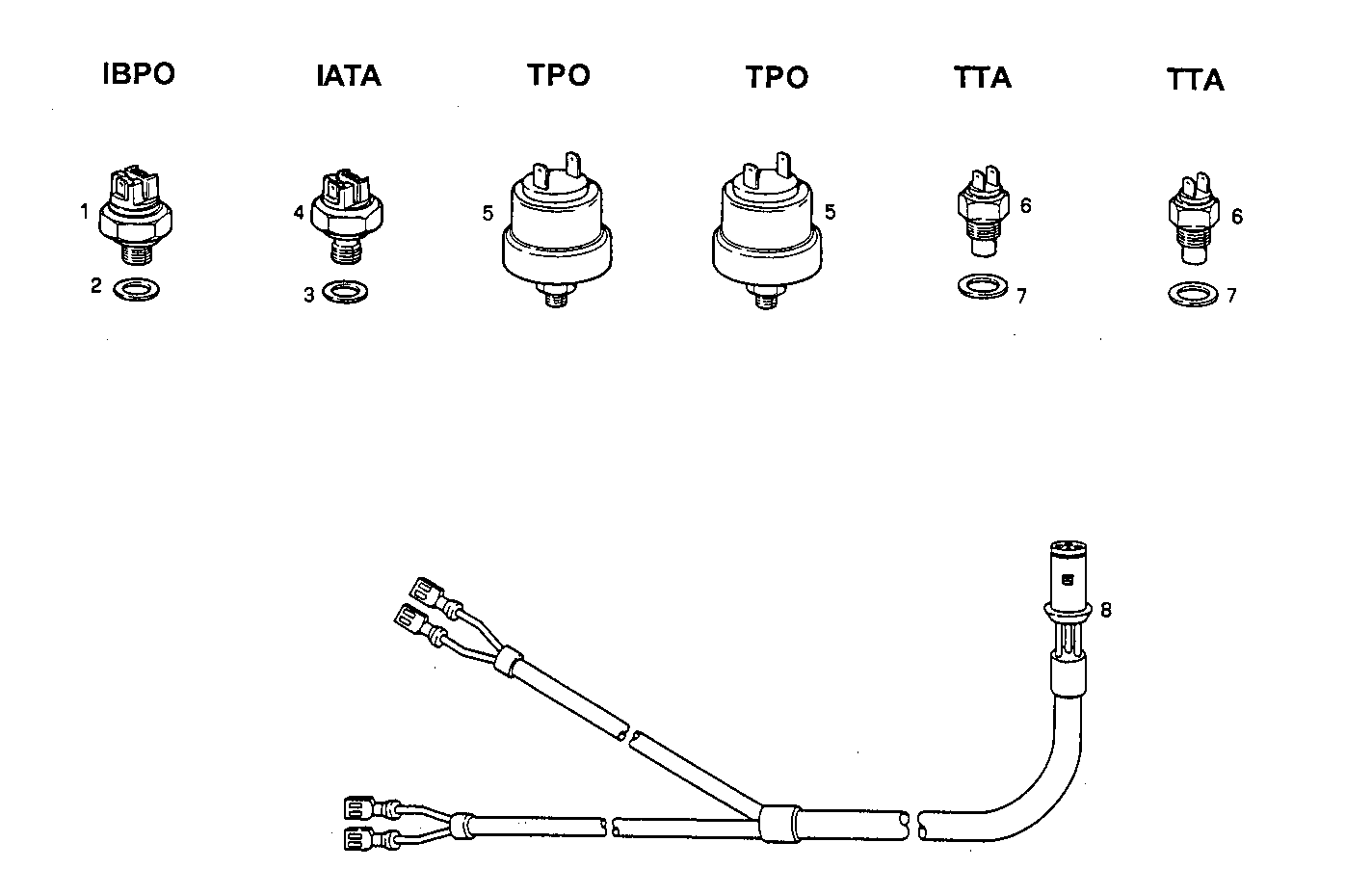 SENDER UNITS FOR INSTRUMENTS - 8061SRM25.13 8061SRM25 parts diagram