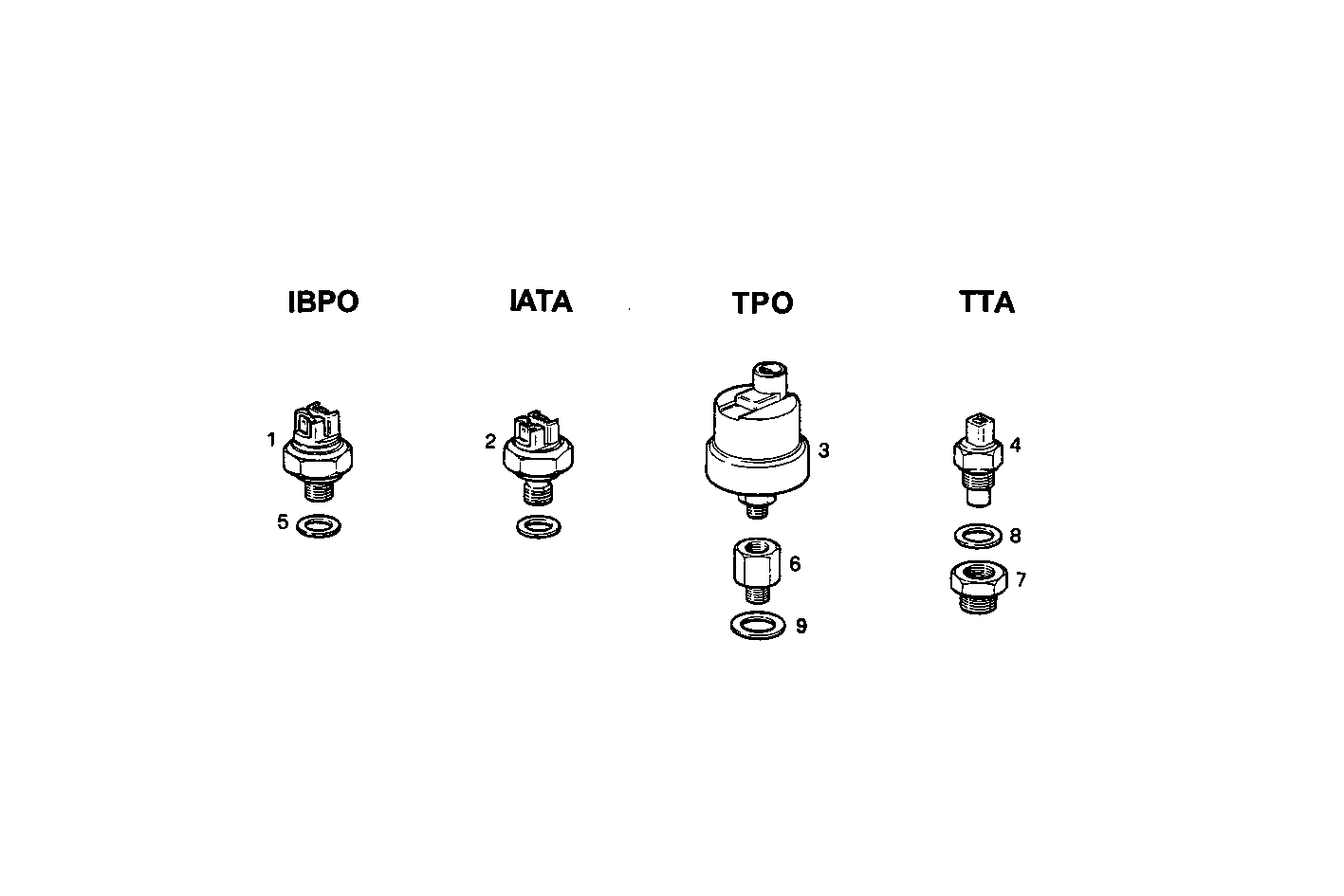 SENDER UNITS ALARMS INSTRUMENT - C78ENTM50.10 CURSOR 8 parts diagram