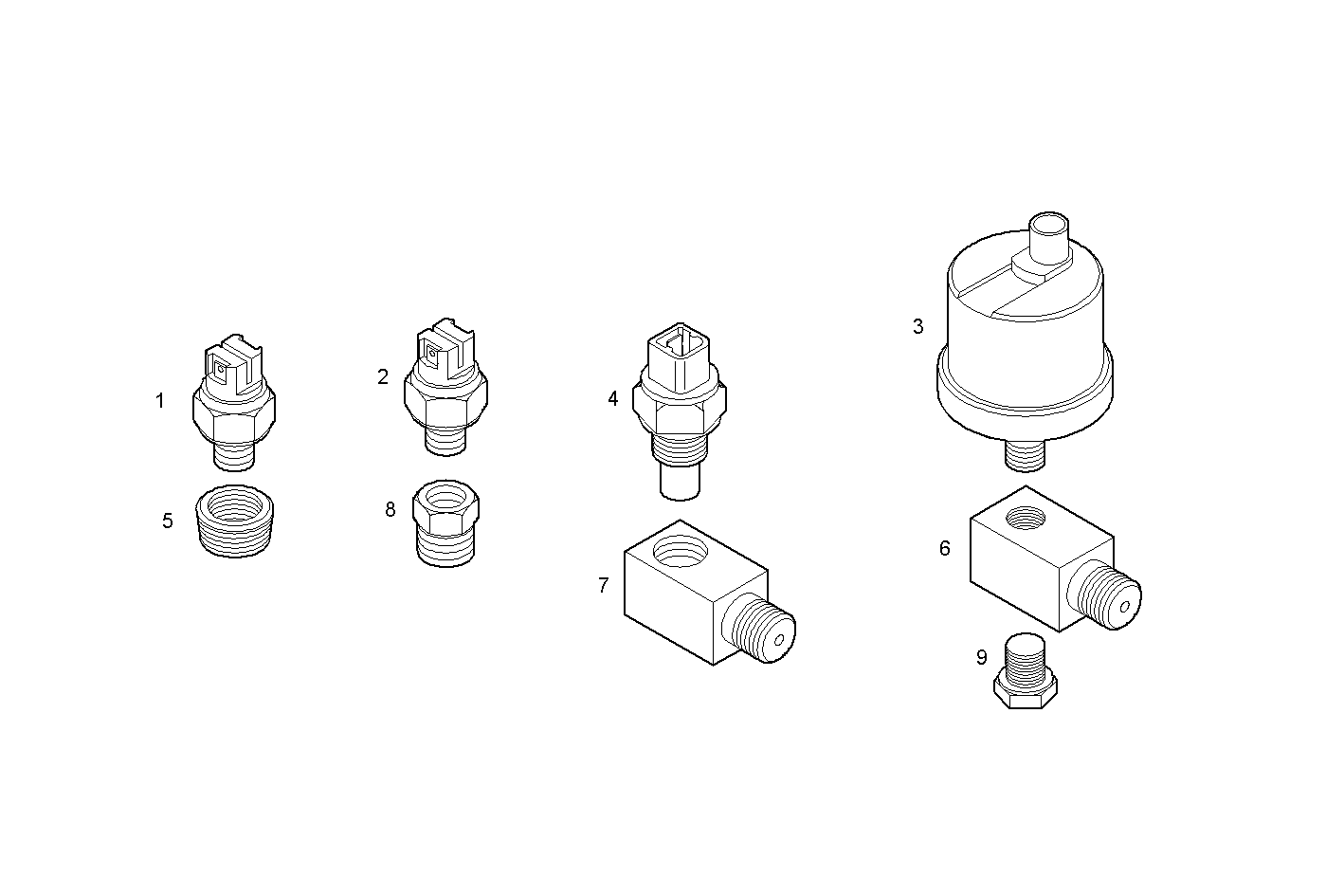 SENDER UNITS FOR INSTRUMENTS - 12/24V - N67MNTM28.11 NEF 6 mechanic. parts diagram