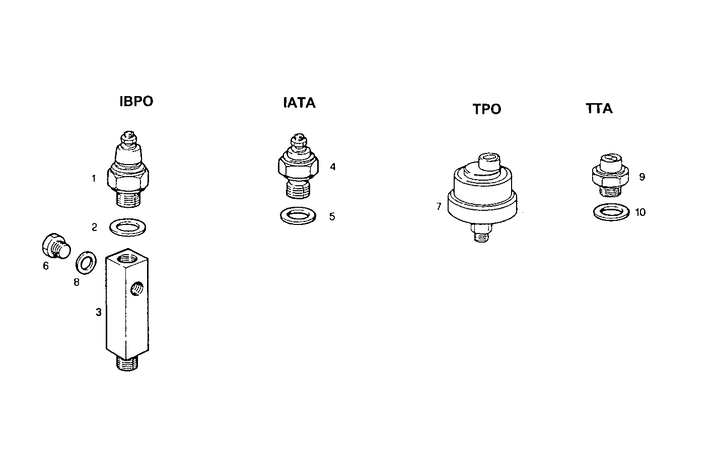 SENDER UNITS ALARMS INSTRUMENT - 12/24V - 8210i03.00 8210i03 parts diagram