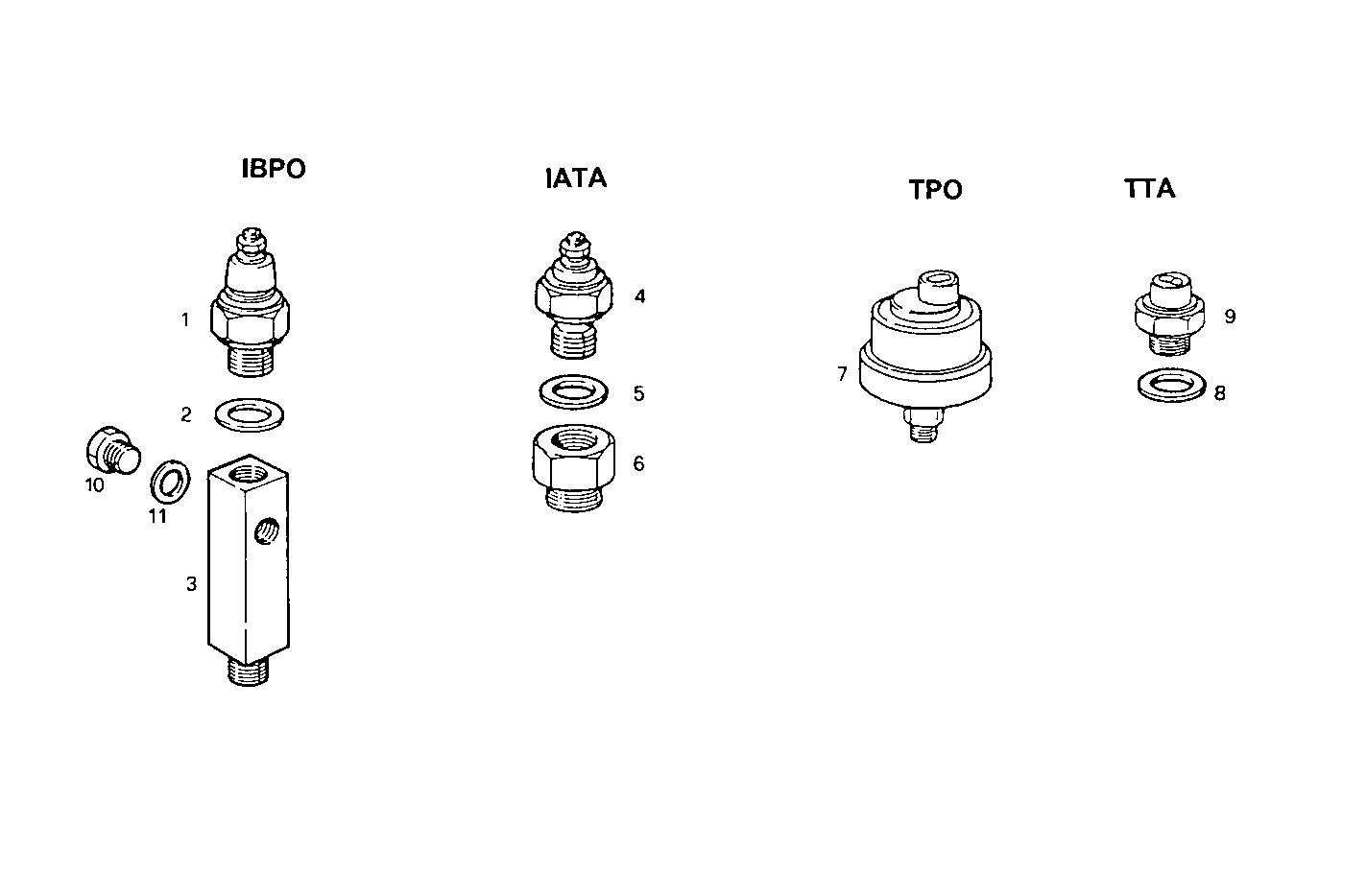 SENDER UNITS ALARMS INSTRUMENT - 12/24V - 8210Si15.00 8210Si15 parts diagram