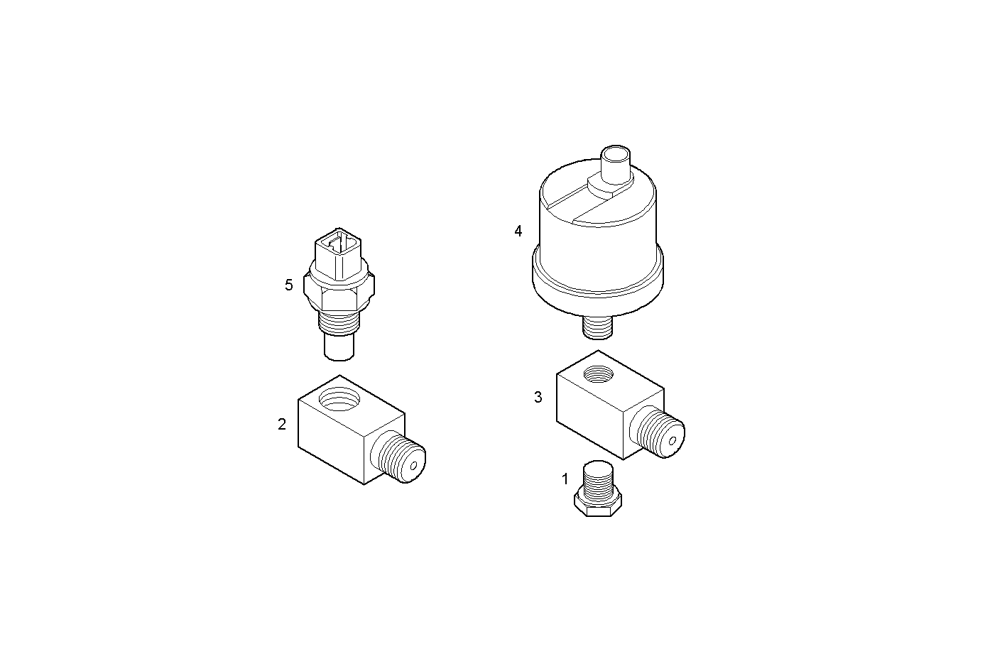 SENDER UNITS FOR INSTRUMENTS - 12/24V - N40ENTM25.10 NEF 4 electron. parts diagram