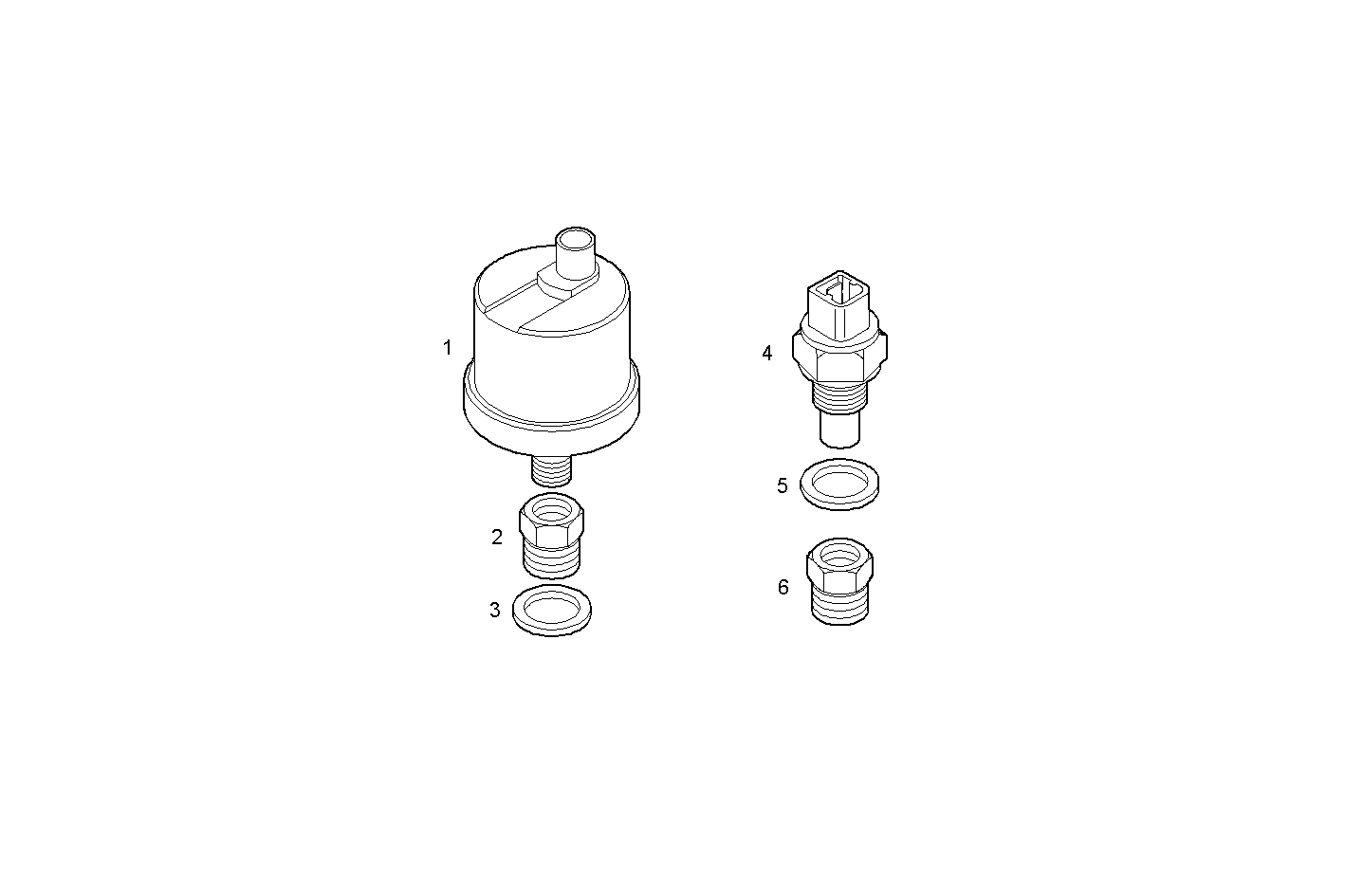 INSULATED POLES VDO TRANSMITTER - V08ENTM11.10P210 VECTOR 8 parts diagram