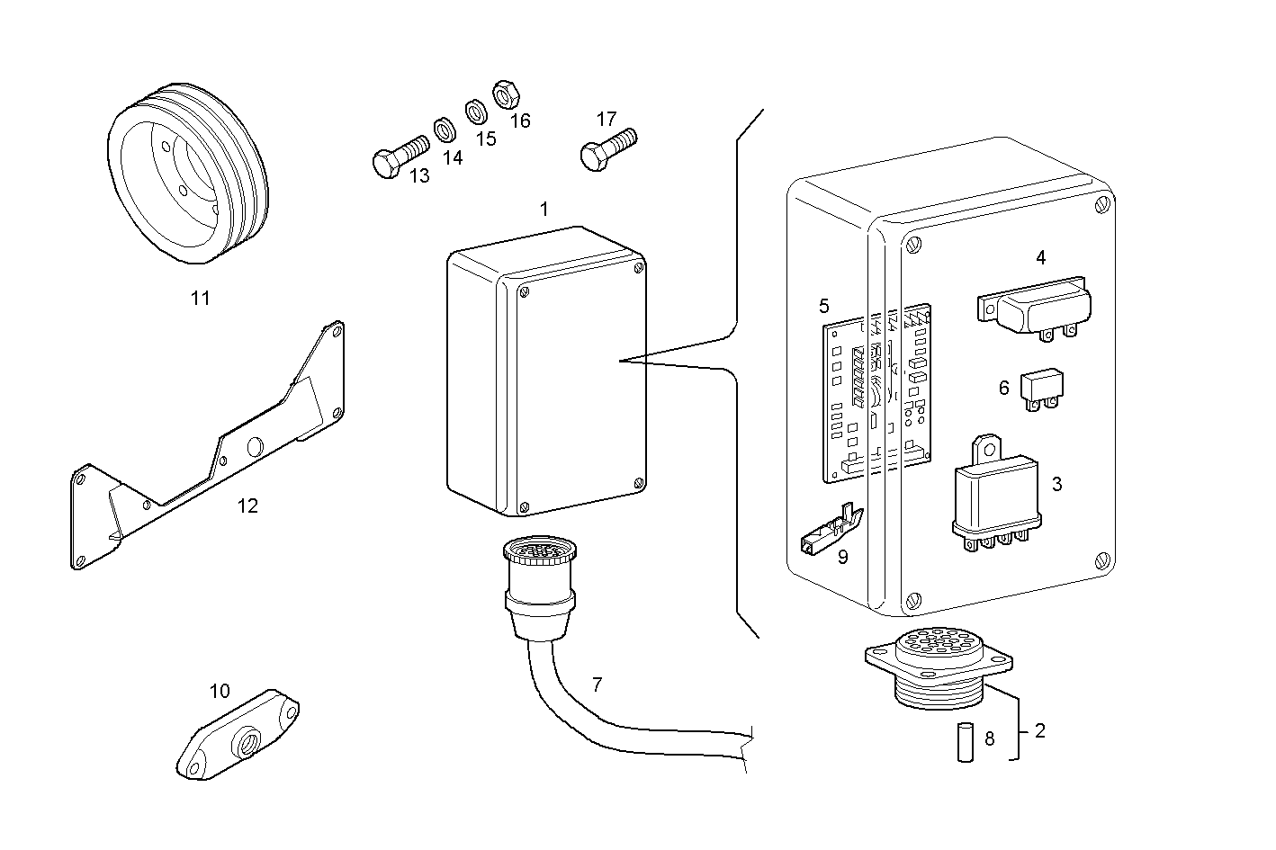 OVERSPEED DEVICE 24V AT MAX RPM - C13ENTM77.10 CURSOR 13 parts diagram