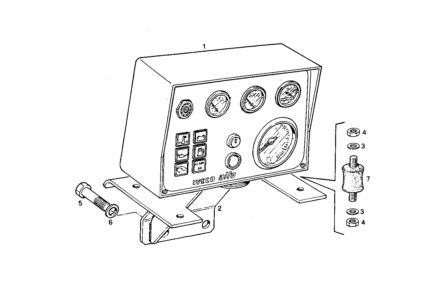 ELECTRIC INSTRUMENTS PANEL - 8061Si35.05 8061Si35 parts diagram